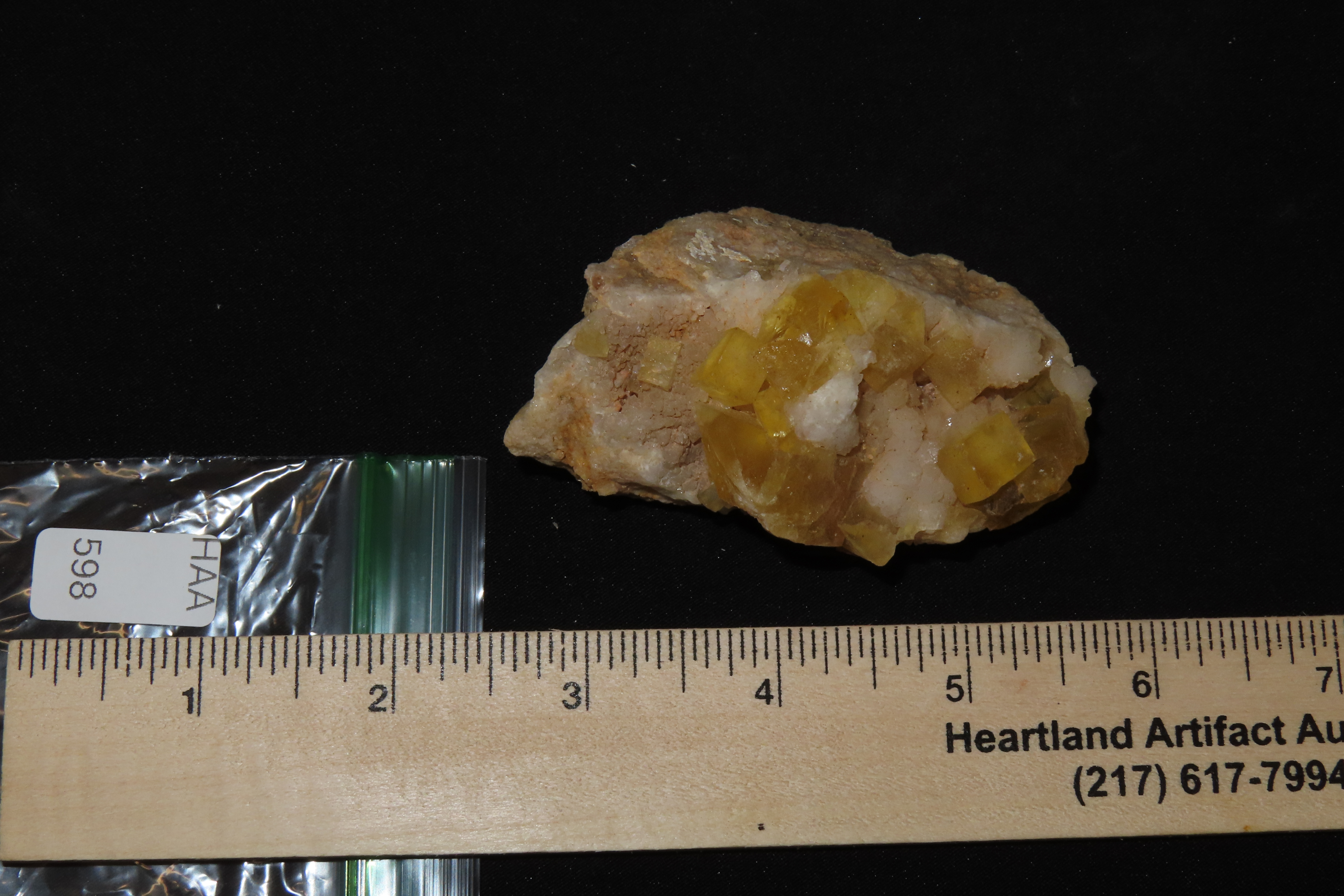 Beautiful large Chunk of Yellow Fluorspar from Southern Illinois. Amazing colors!