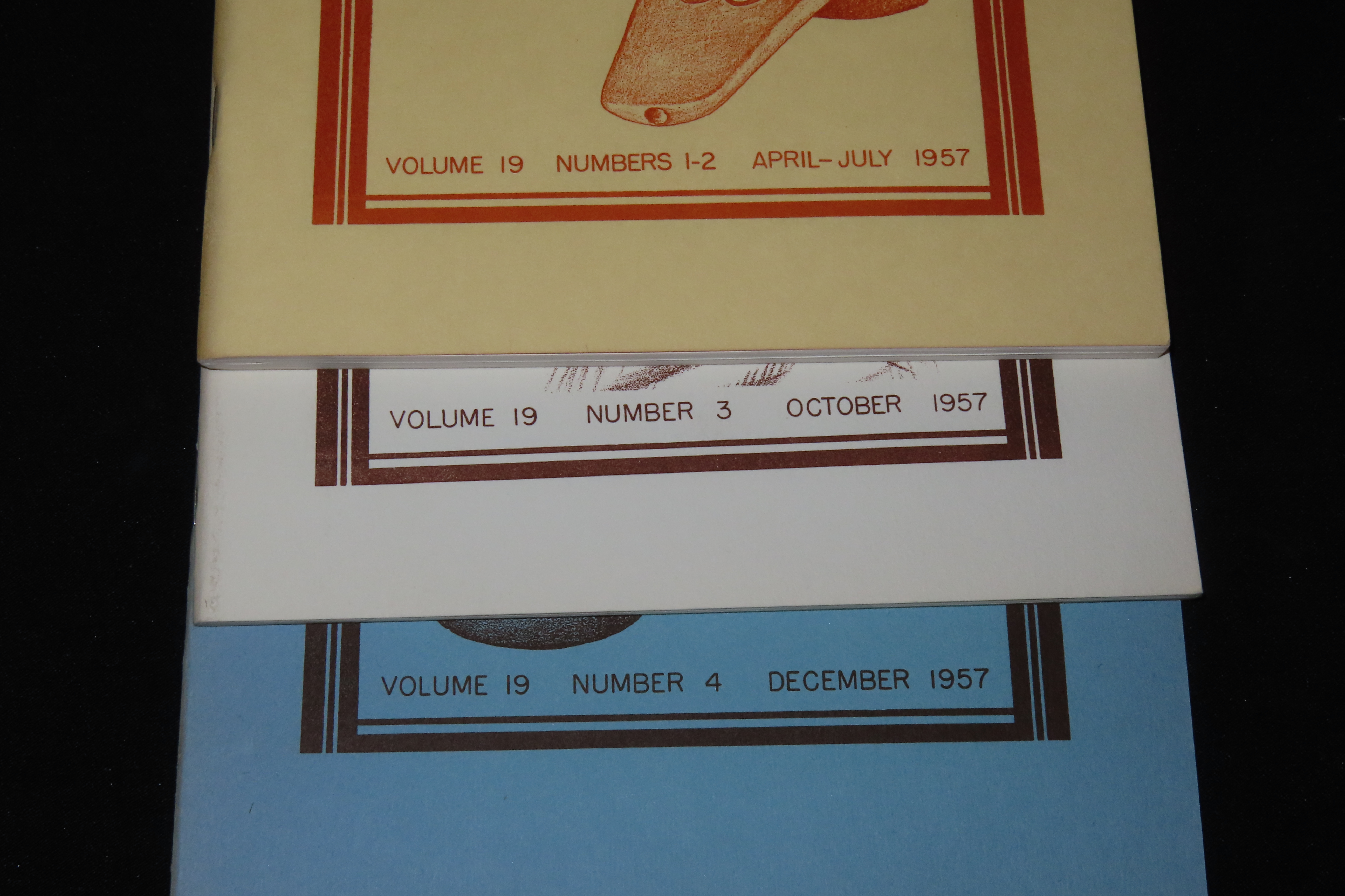 Complete Set of 1957 Missouri Archaeologist. Full of Pics & Articles on all kinds of Artifacts & Sites. Including the Famous Titterington Ow