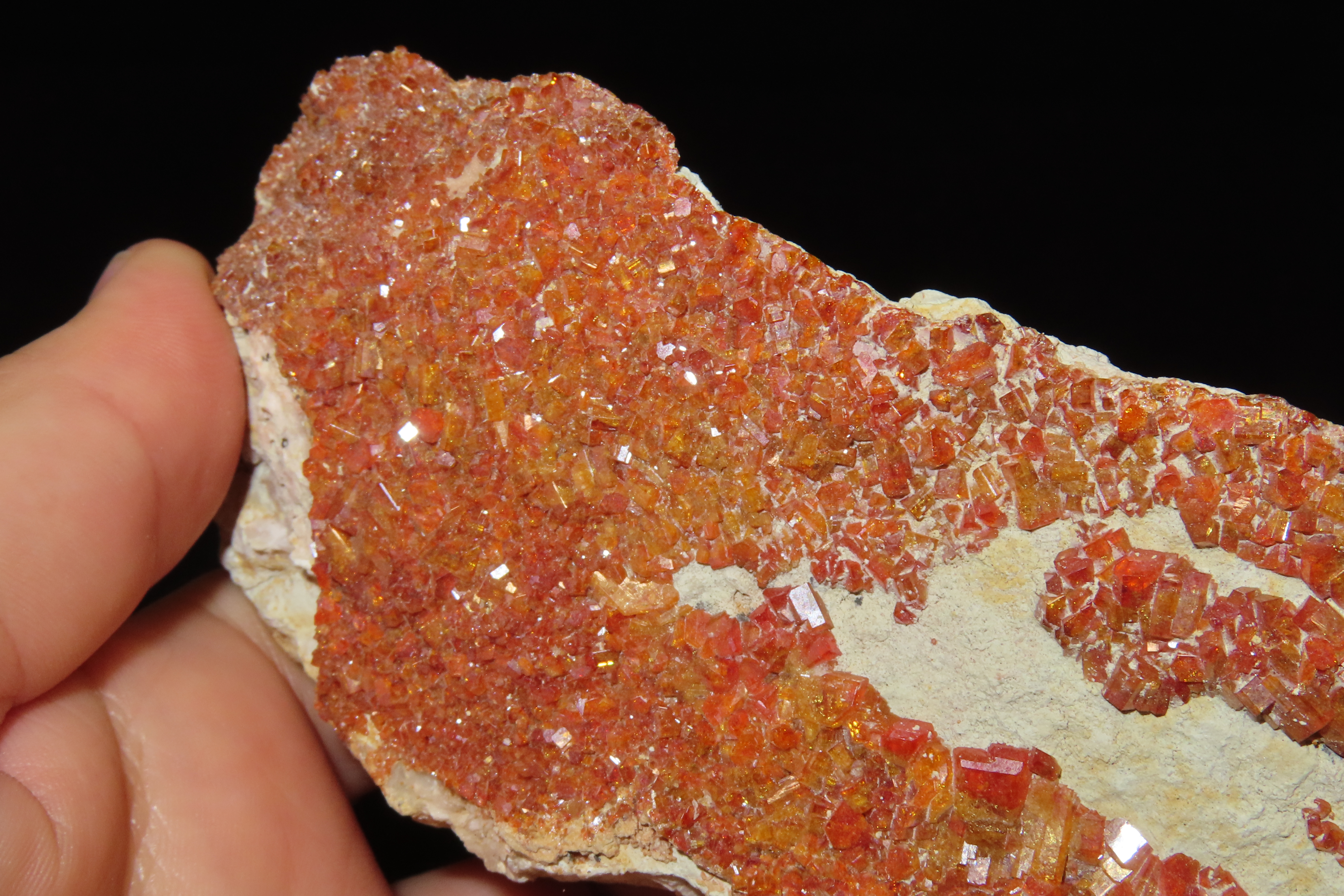 Beautiful Large Red Quartz Crystal Cluster, Great Display Specimen.