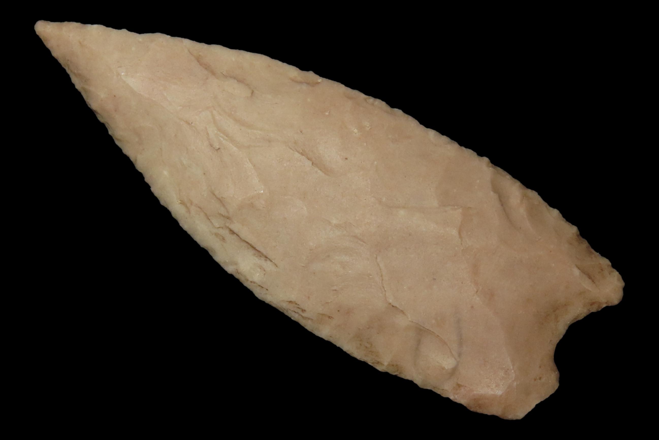 Amazing 3" Texas Plainview found in Bandera County Texas. Ex Dr. Ted Raurk, Ex Tom Davis. Indian Arrowhead. Artifact.