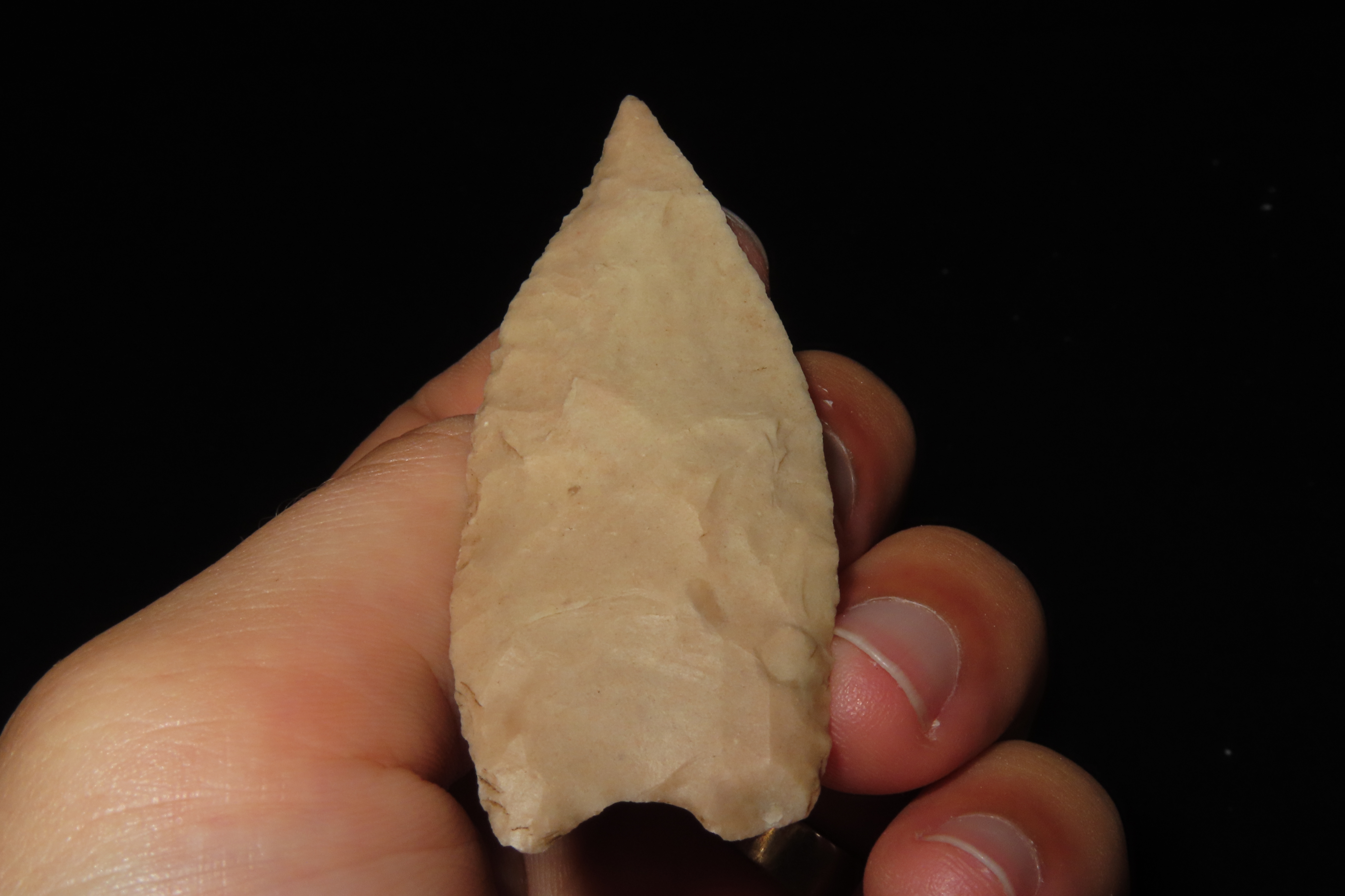 Amazing 3" Texas Plainview found in Bandera County Texas. Ex Dr. Ted Raurk, Ex Tom Davis. Indian Arrowhead. Artifact.