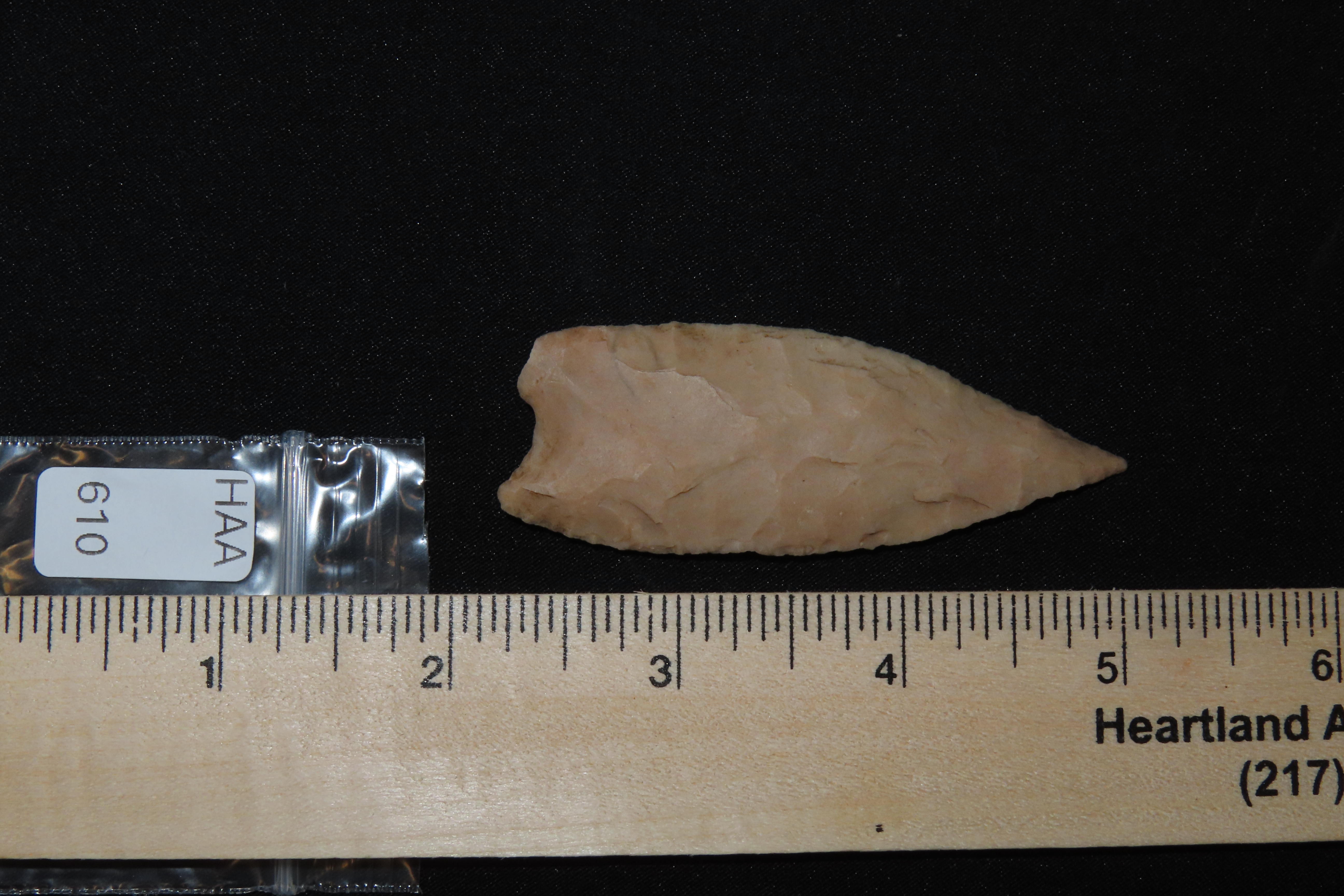 Amazing 3" Texas Plainview found in Bandera County Texas. Ex Dr. Ted Raurk, Ex Tom Davis. Indian Arrowhead. Artifact.