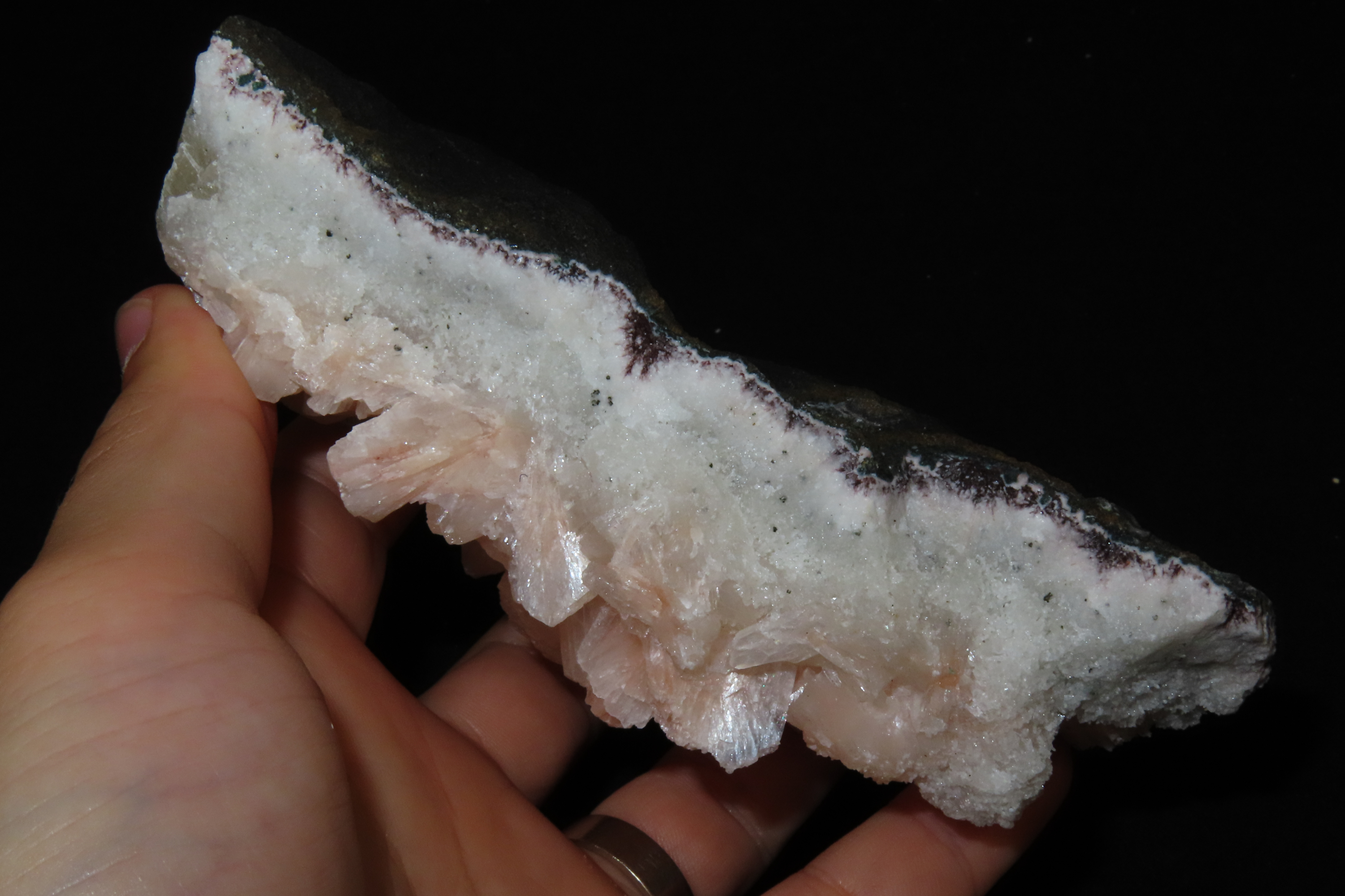 Beautiful Large Rose Pink Quartz Crystal Cluster, Great Display Specimen.