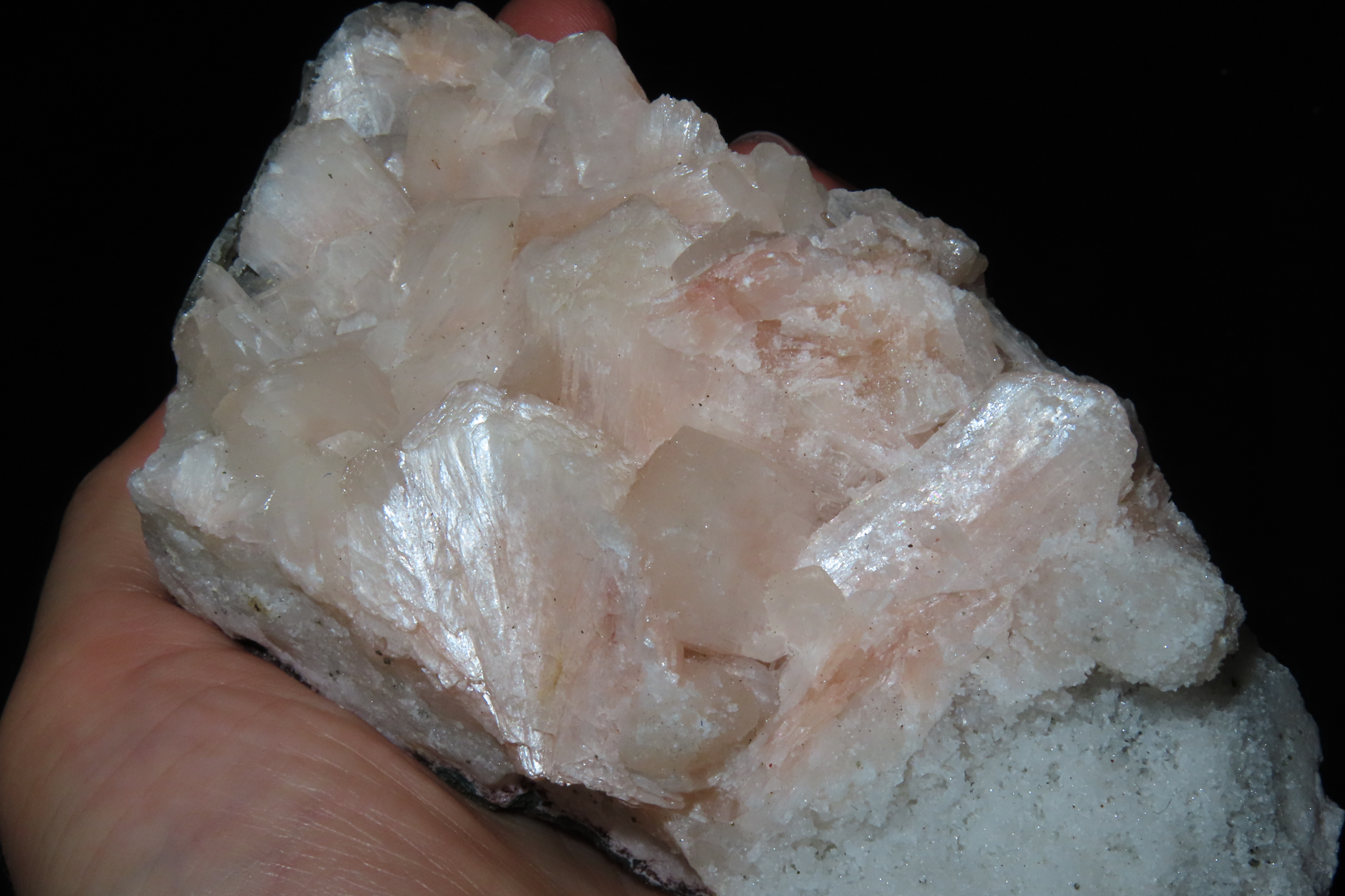 Beautiful Large Rose Pink Quartz Crystal Cluster, Great Display Specimen.