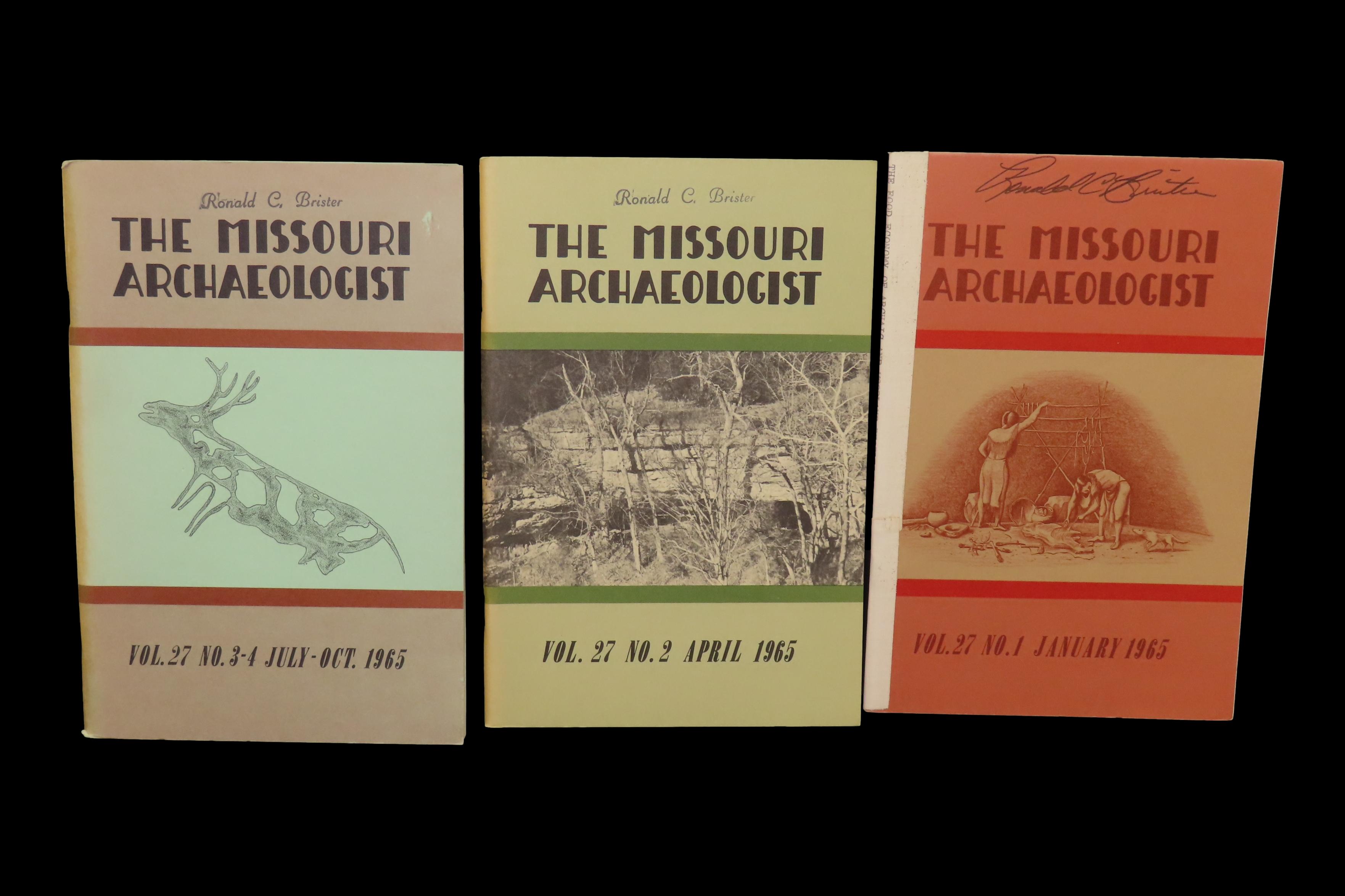 Complete Set of 1965 Missouri Archaeologist. Full of Pics & Articles on all kinds of Artifacts & Sites