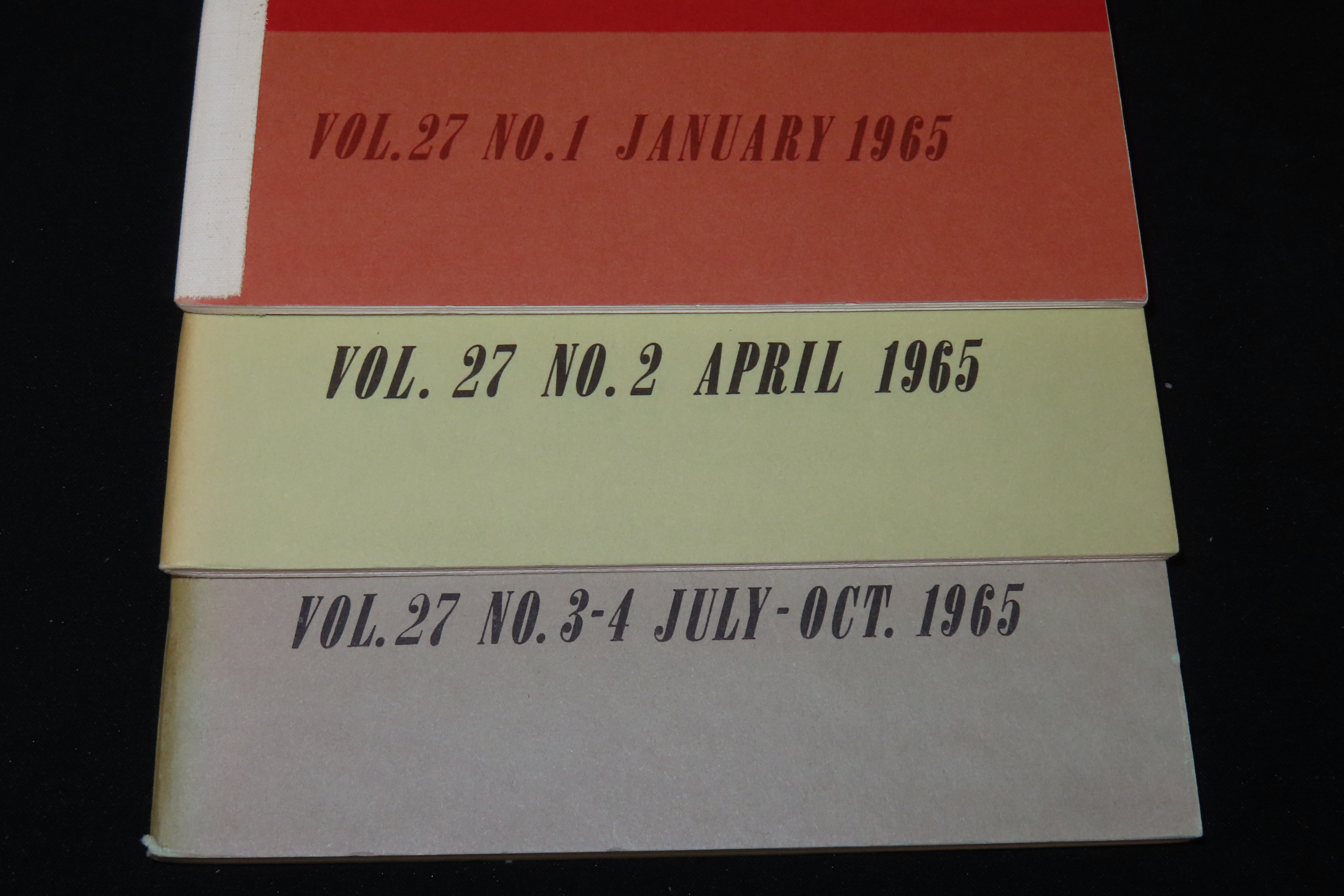 Complete Set of 1965 Missouri Archaeologist. Full of Pics & Articles on all kinds of Artifacts & Sites