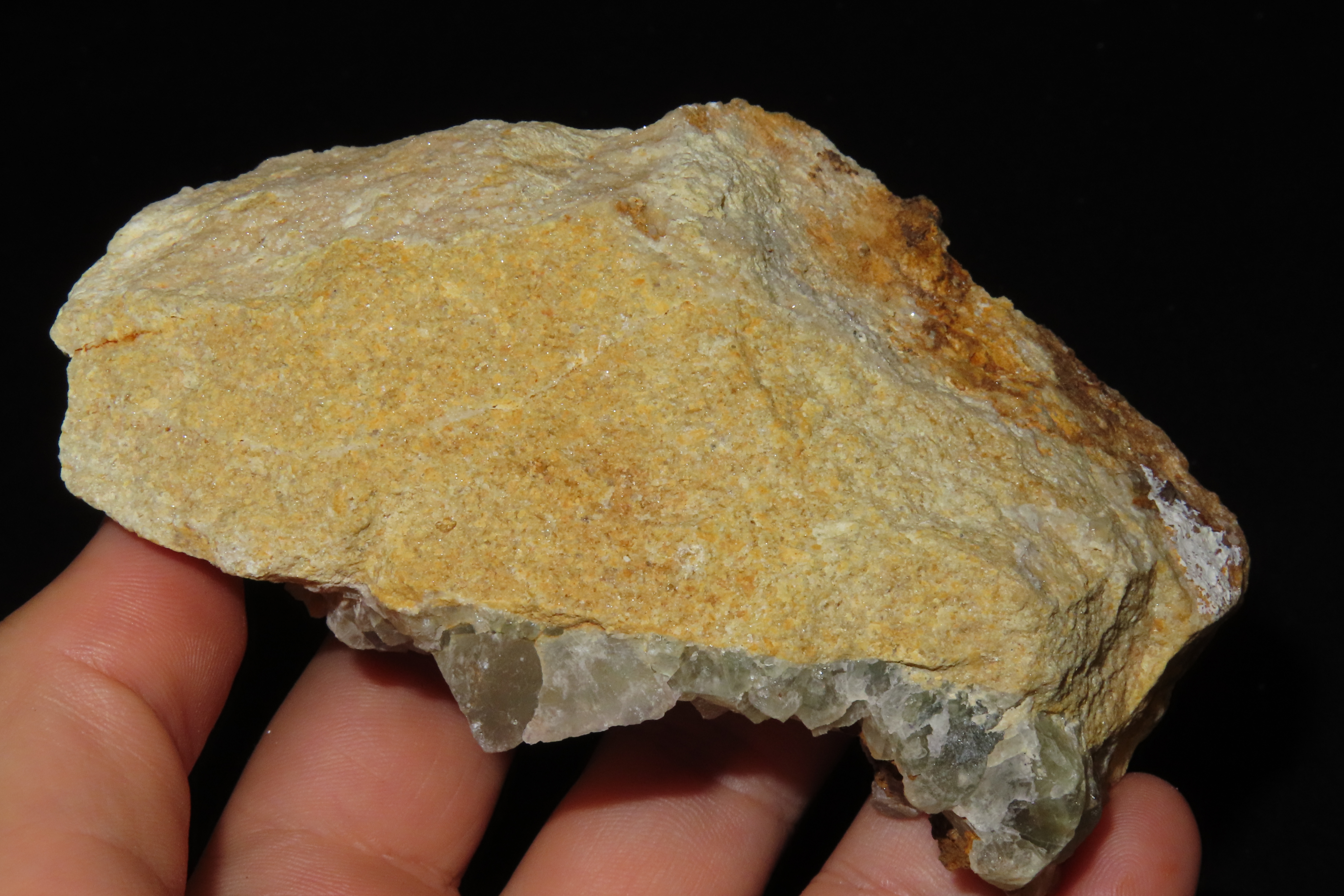 Beautiful large Chunk of Green Fluorspar. Rare color!