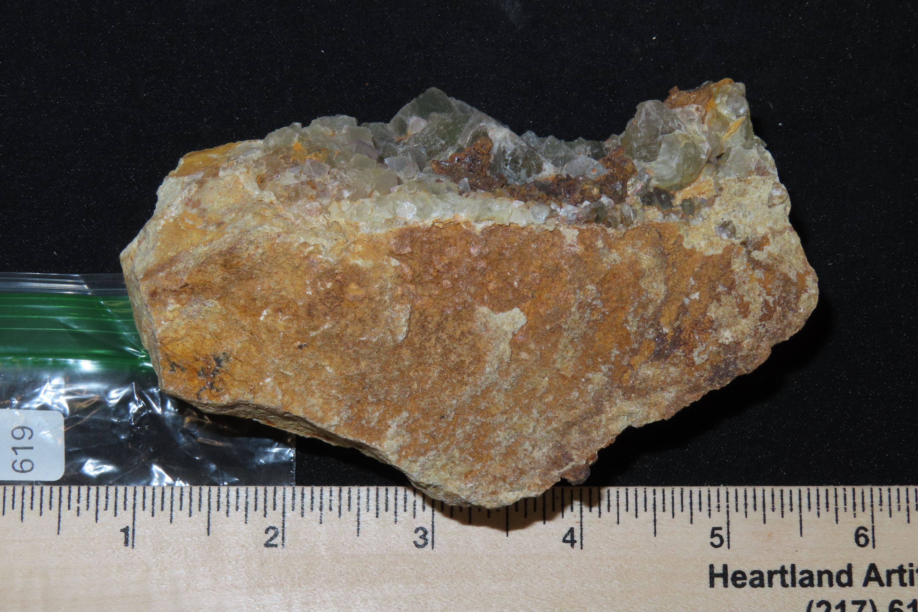 Beautiful large Chunk of Green Fluorspar. Rare color!