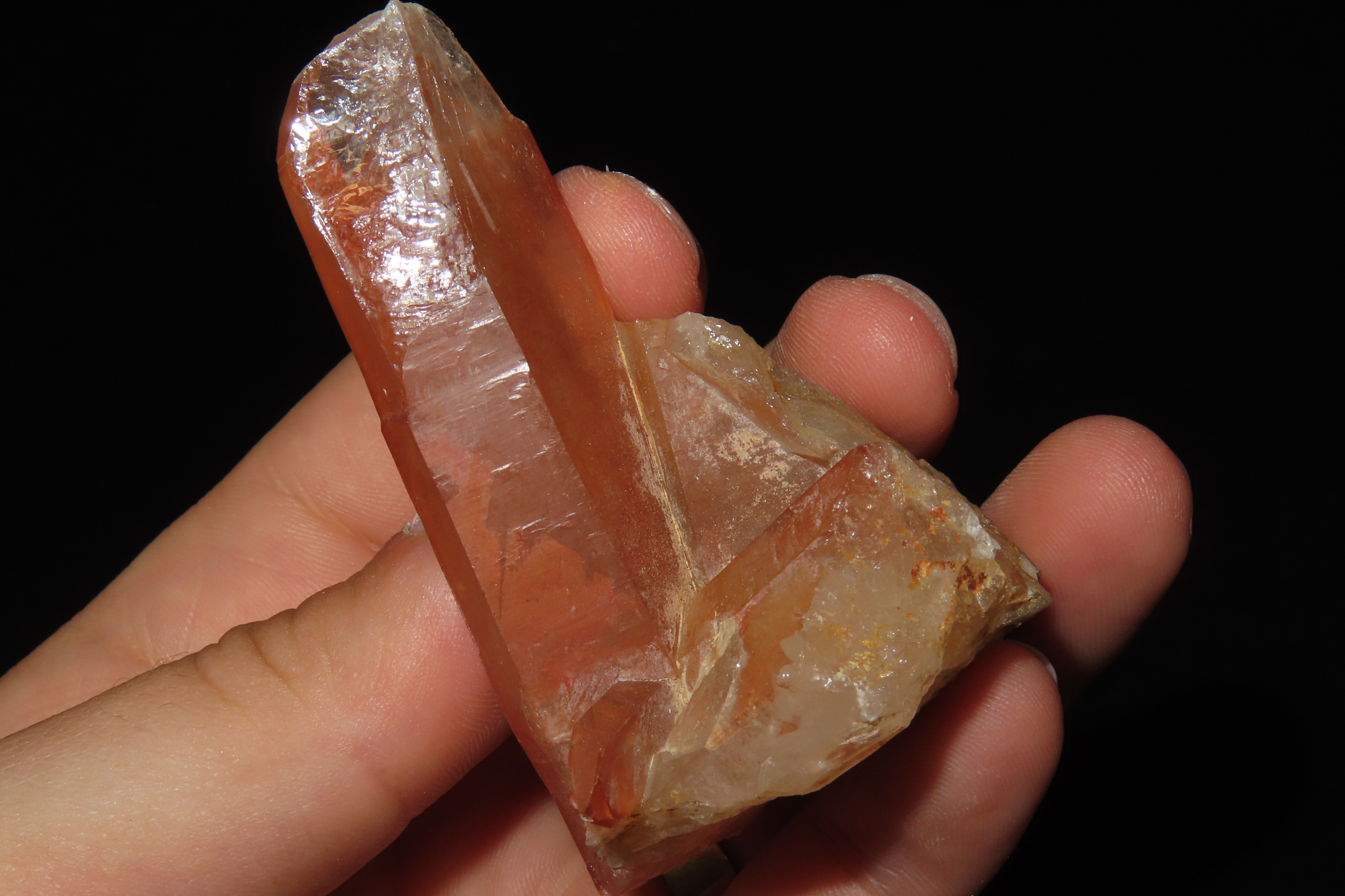 Beautiful Large Red Quartz Crystal Cluster, Great Display Specimen.