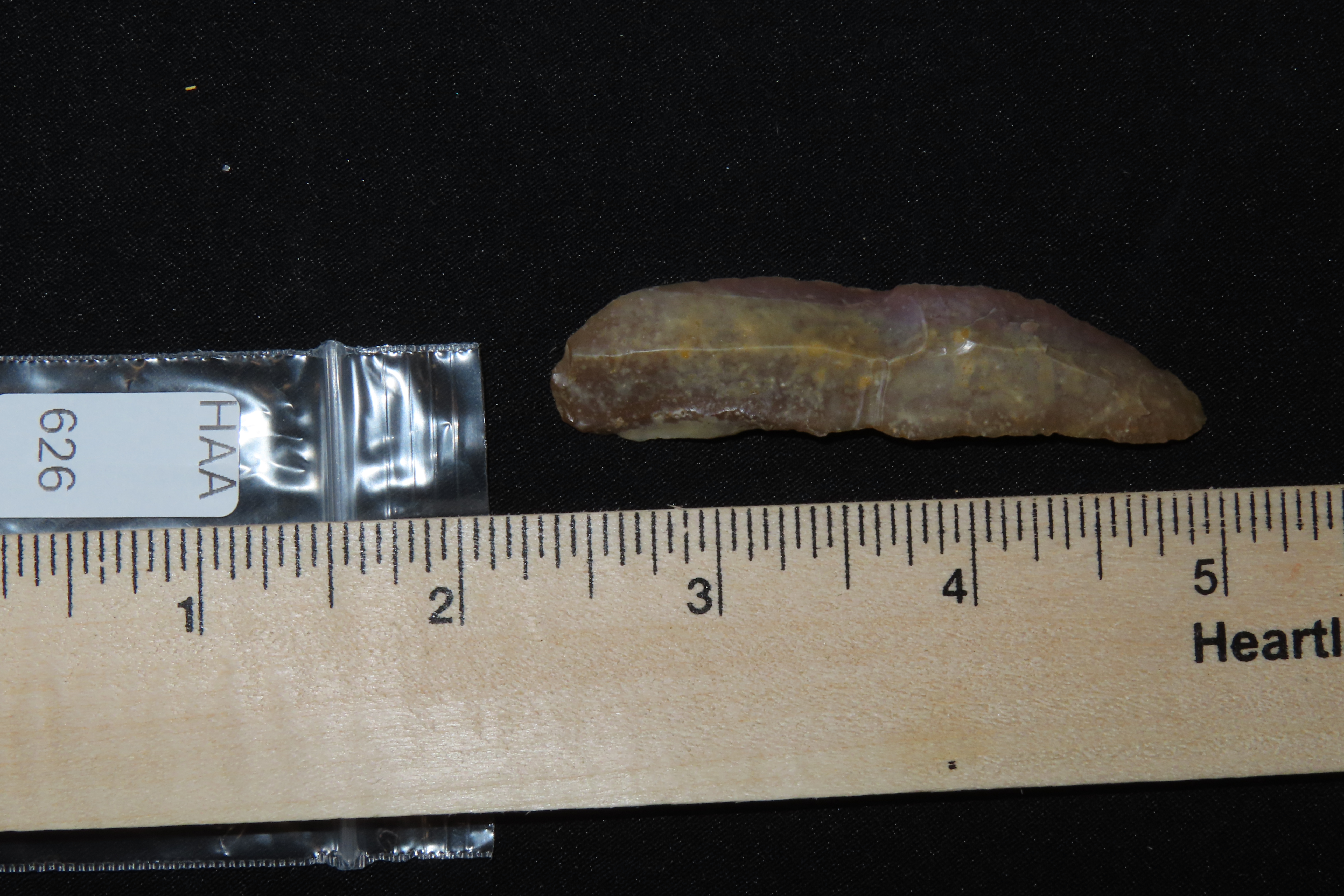 Upper Paleolithic (11k-35k years old) Flint blade from Bergerac Region France, from Cro-Magnon man, 3 3/4" Long.