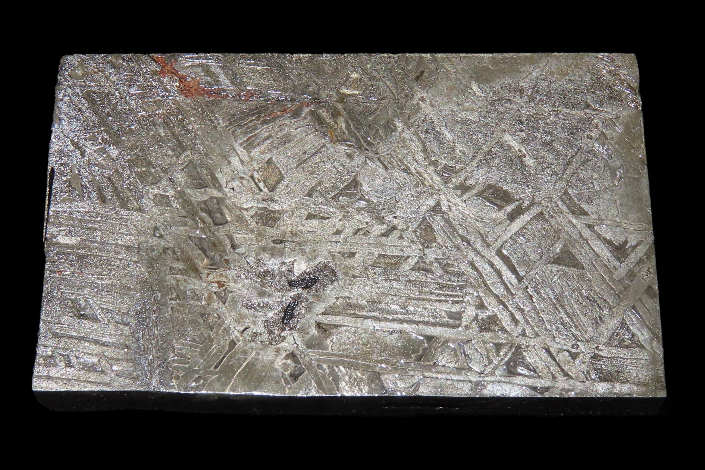 Nice Large Cut & Polished Meteorite Slab, 65 grams, Beautiful Windmanstatten Pattern