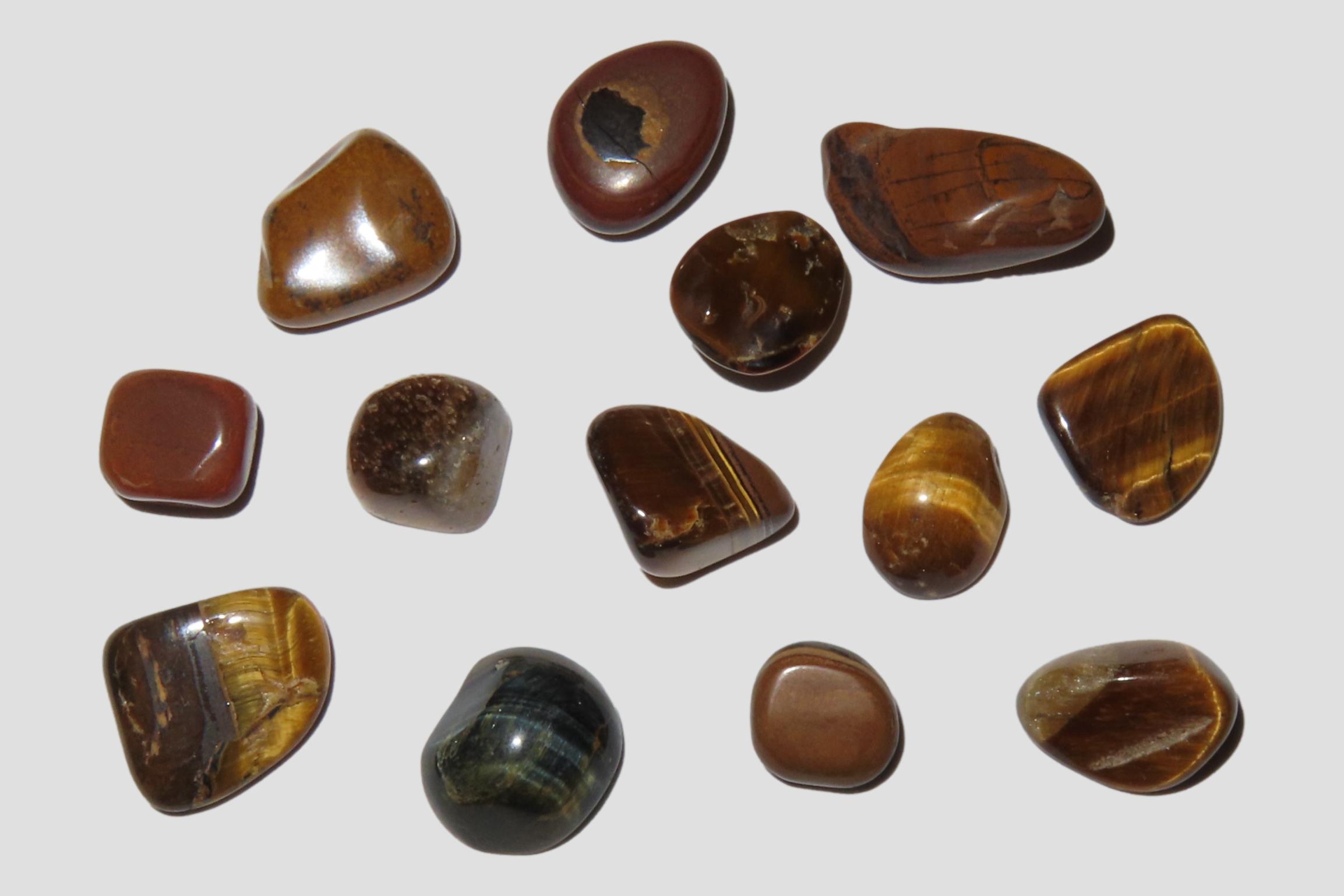 Lot of Polished Tiger Eye Gemstones.