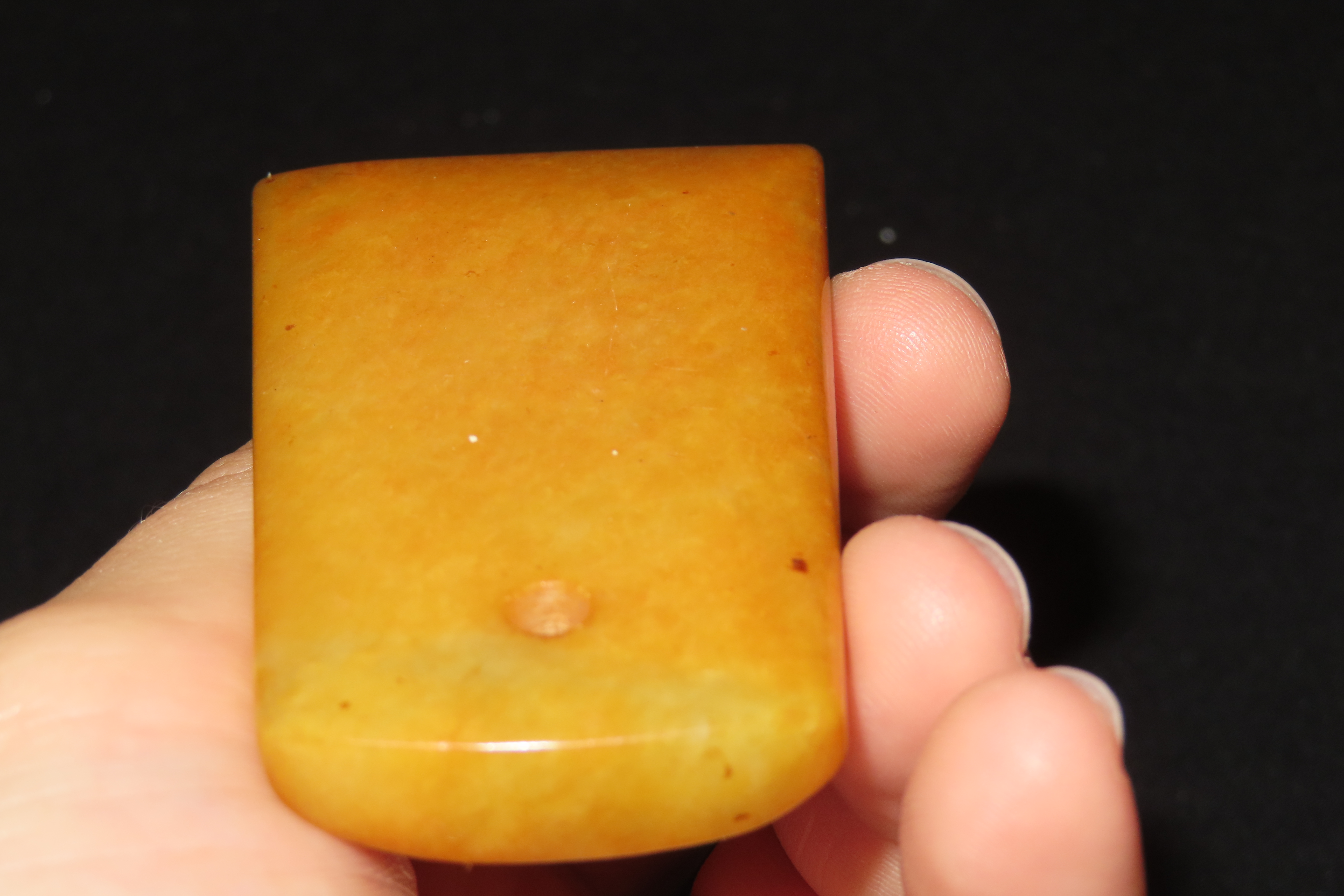 Nice Antique Chinese Hongshan Culture Jade Effigy Pendant, Hand Made Example.