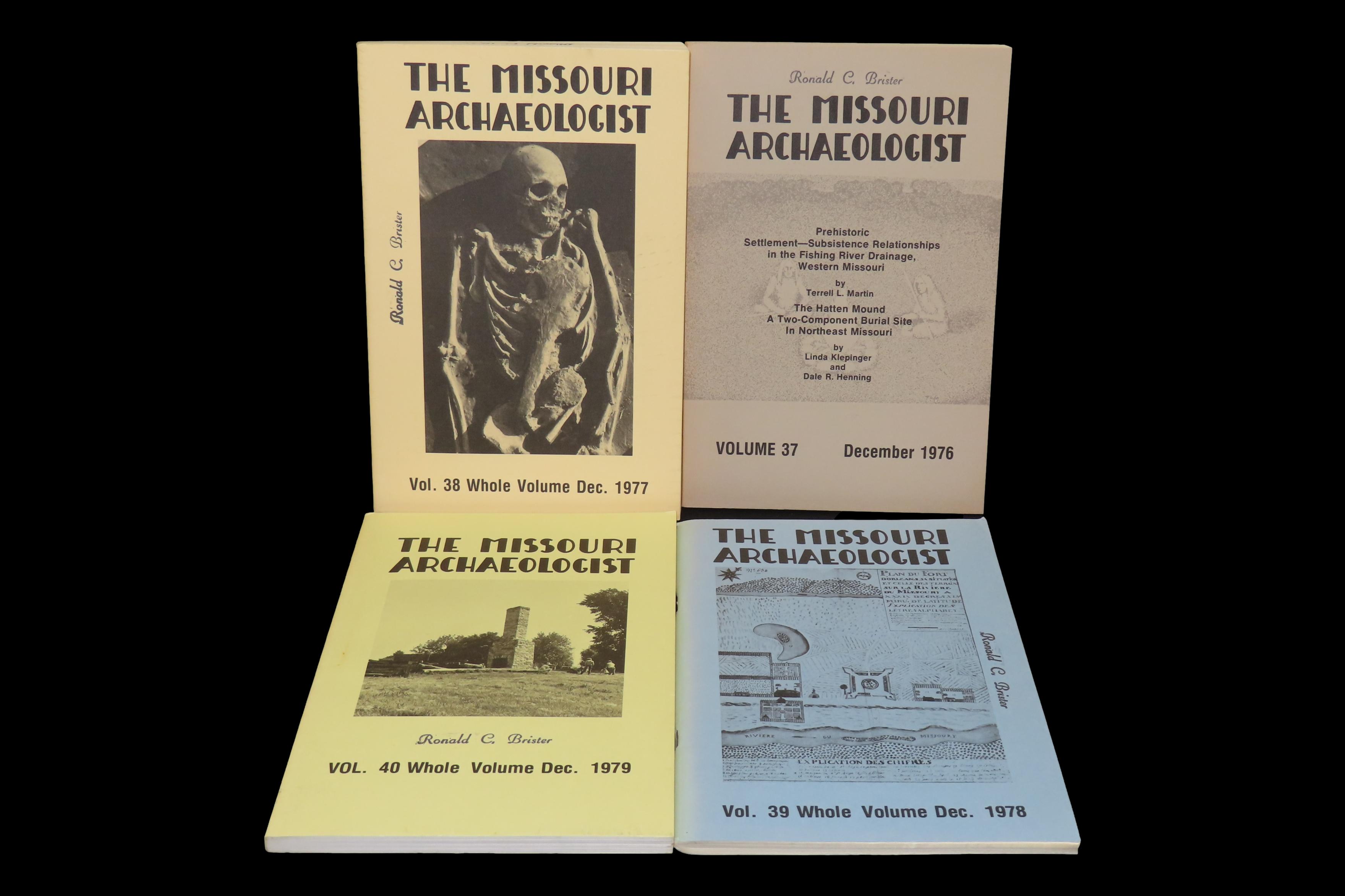 Lot of 1970's Missouri Archaeologist. Full of Pics & Articles on all kinds of Artifacts & Sites. 1976, 1977, 1978, 1979. Only one issue prin