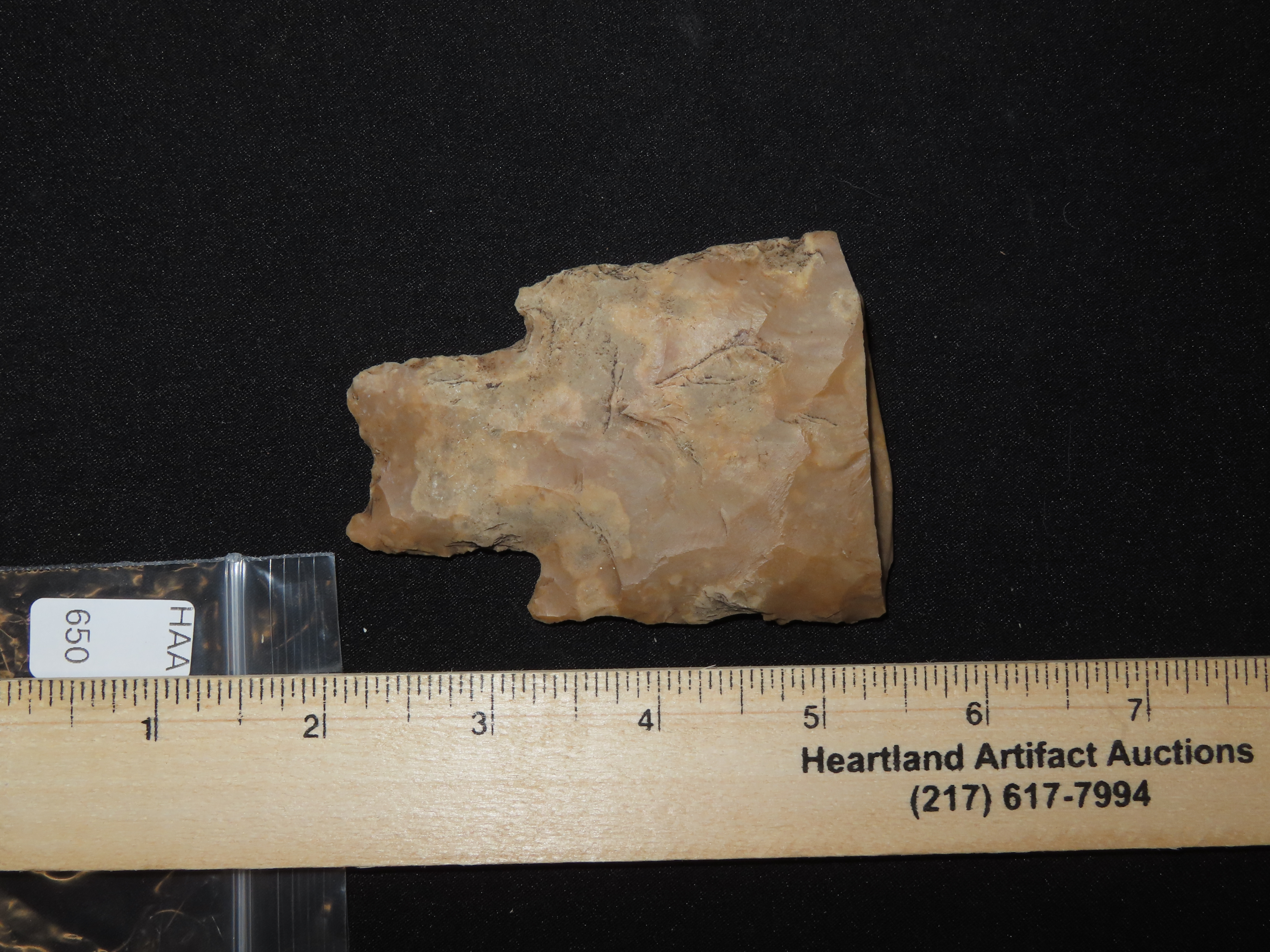 MASSIVE Pedernales Spear / Knife Heartbreaker, Uvalde County Texas. 3 3/8" by 2 3/8" Wide. Would have been over 8" if Complete. By far the l