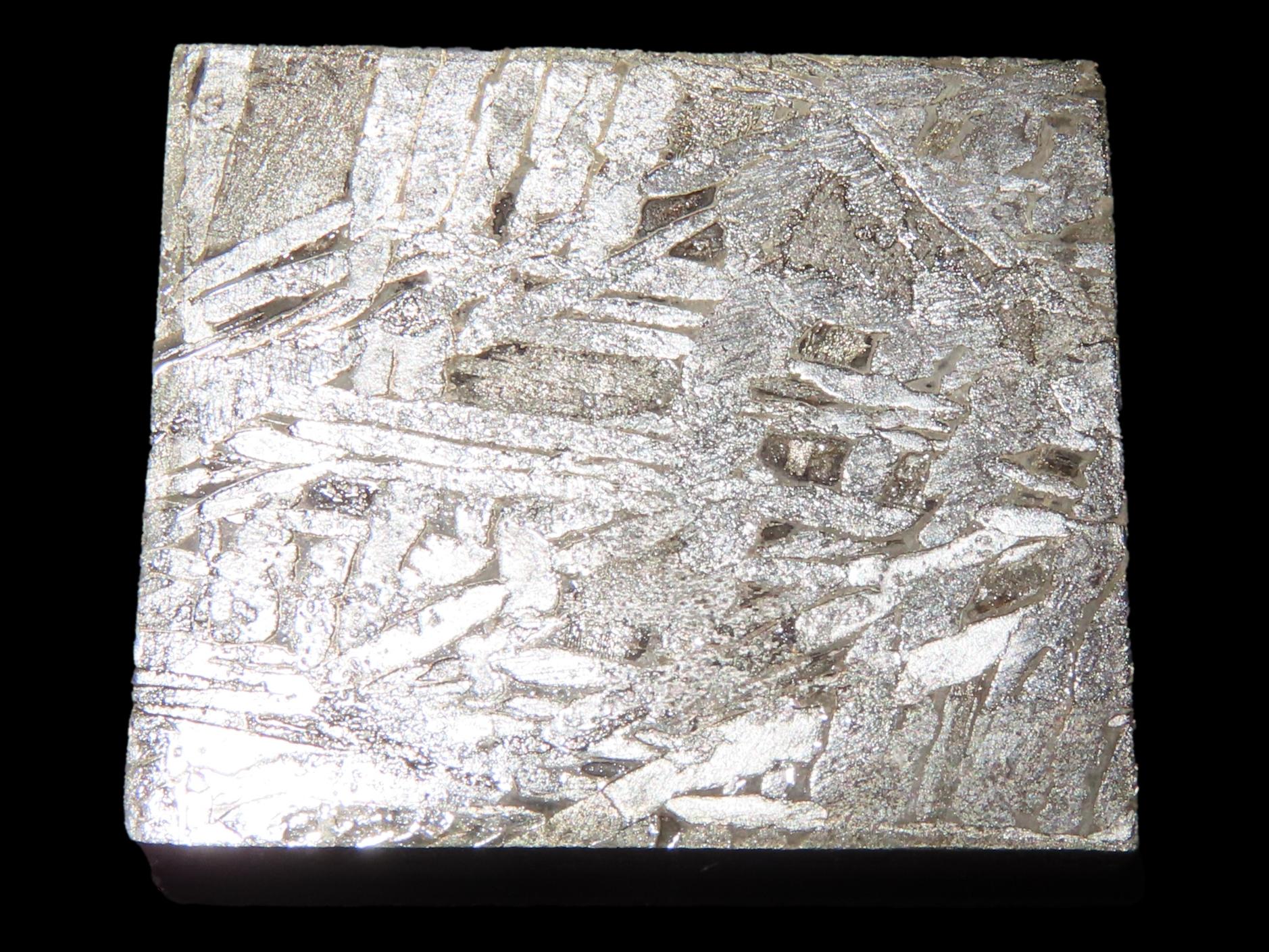 Nice Cut & Polished Meteorite Slab, 29 grams, Beautiful Windmanstatten Pattern