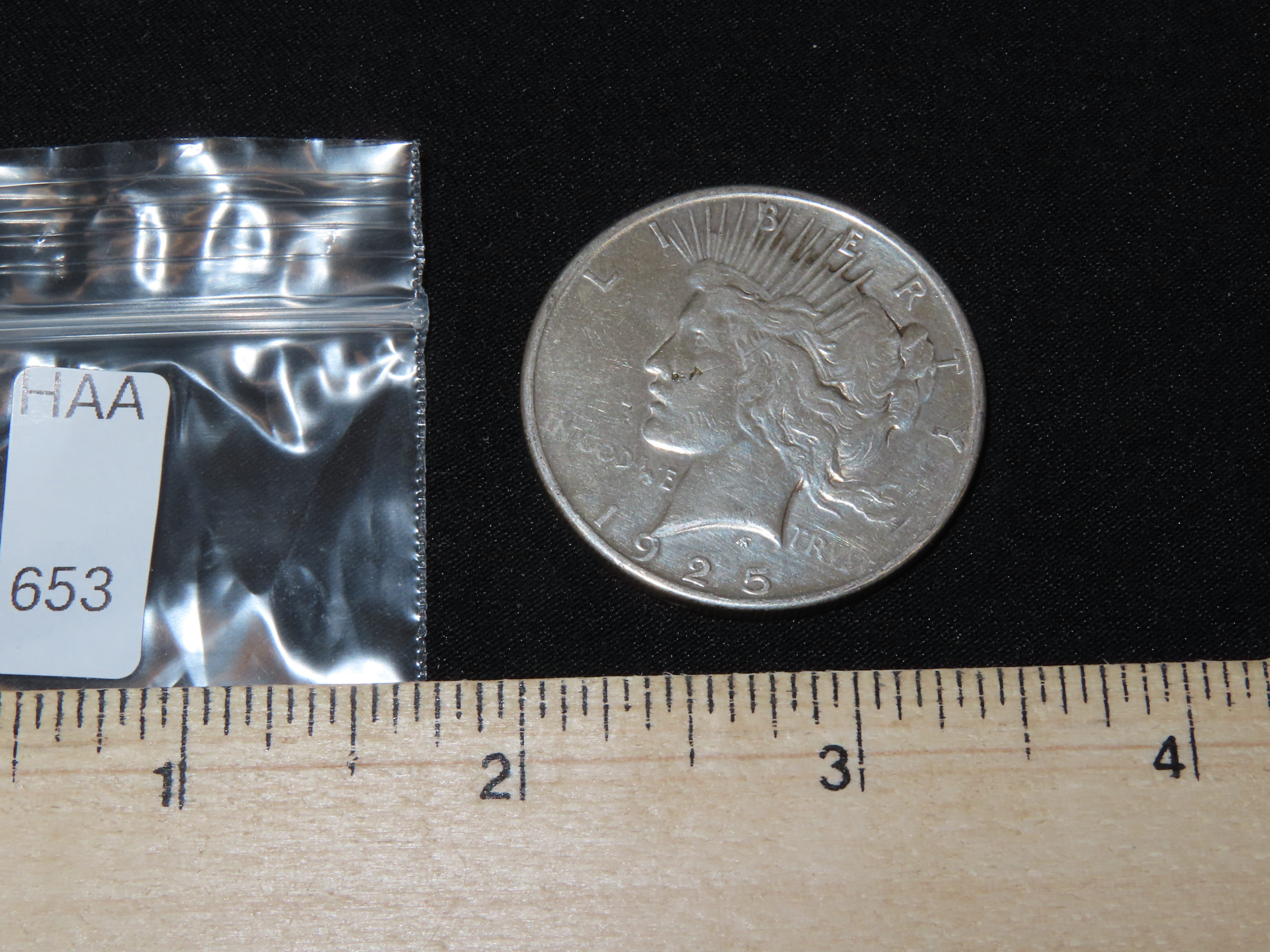 1925 Liberty Peace Silver Dollar, Nicer Grade example with amazing original details, One Ounce Silver U.S. Coin, Currency, $1