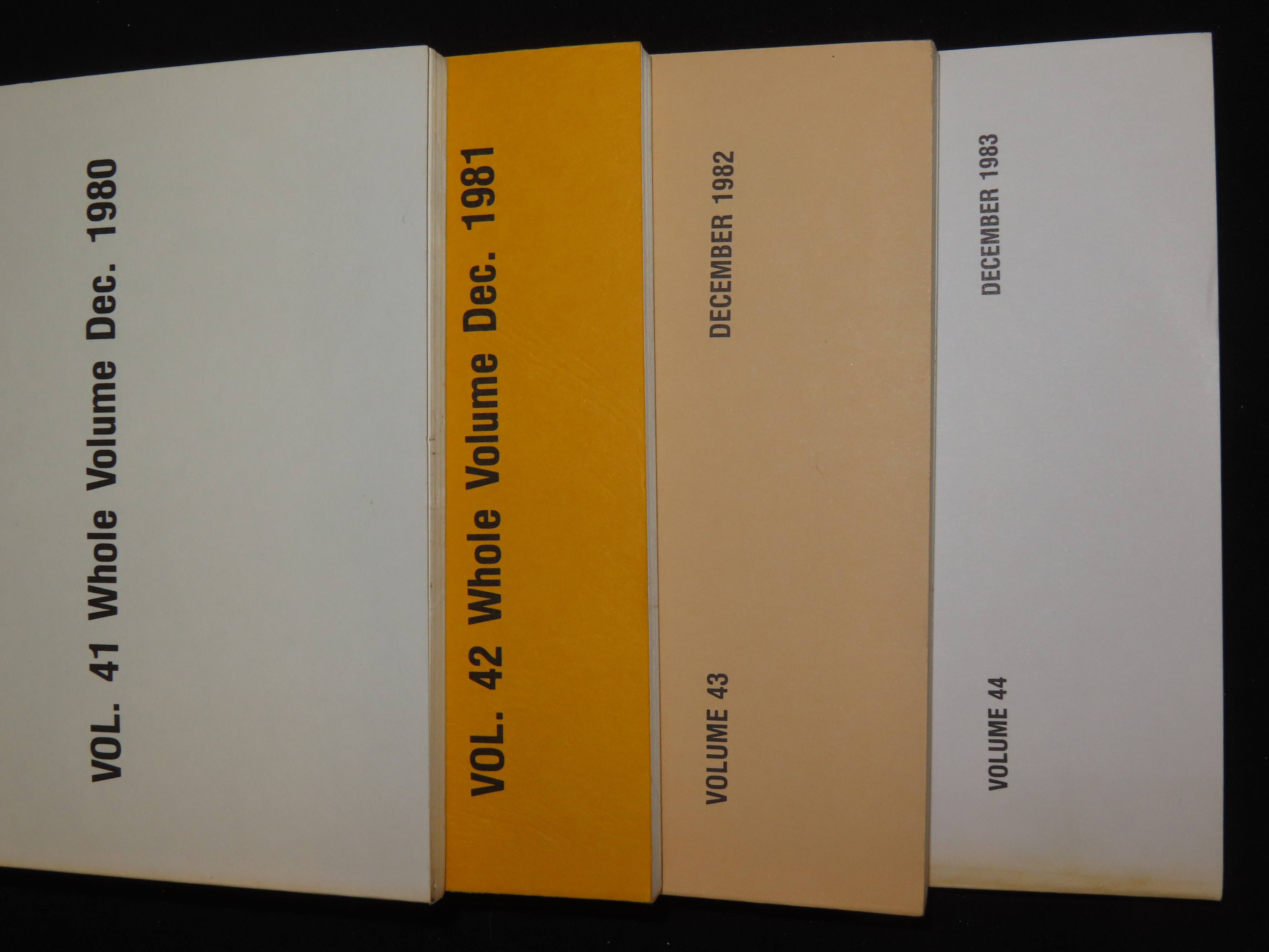 Lot of 1980's Missouri Archaeologist. Full of Pics & Articles on all kinds of Artifacts & Sites. 1980-1984, Only one issue printed per year 