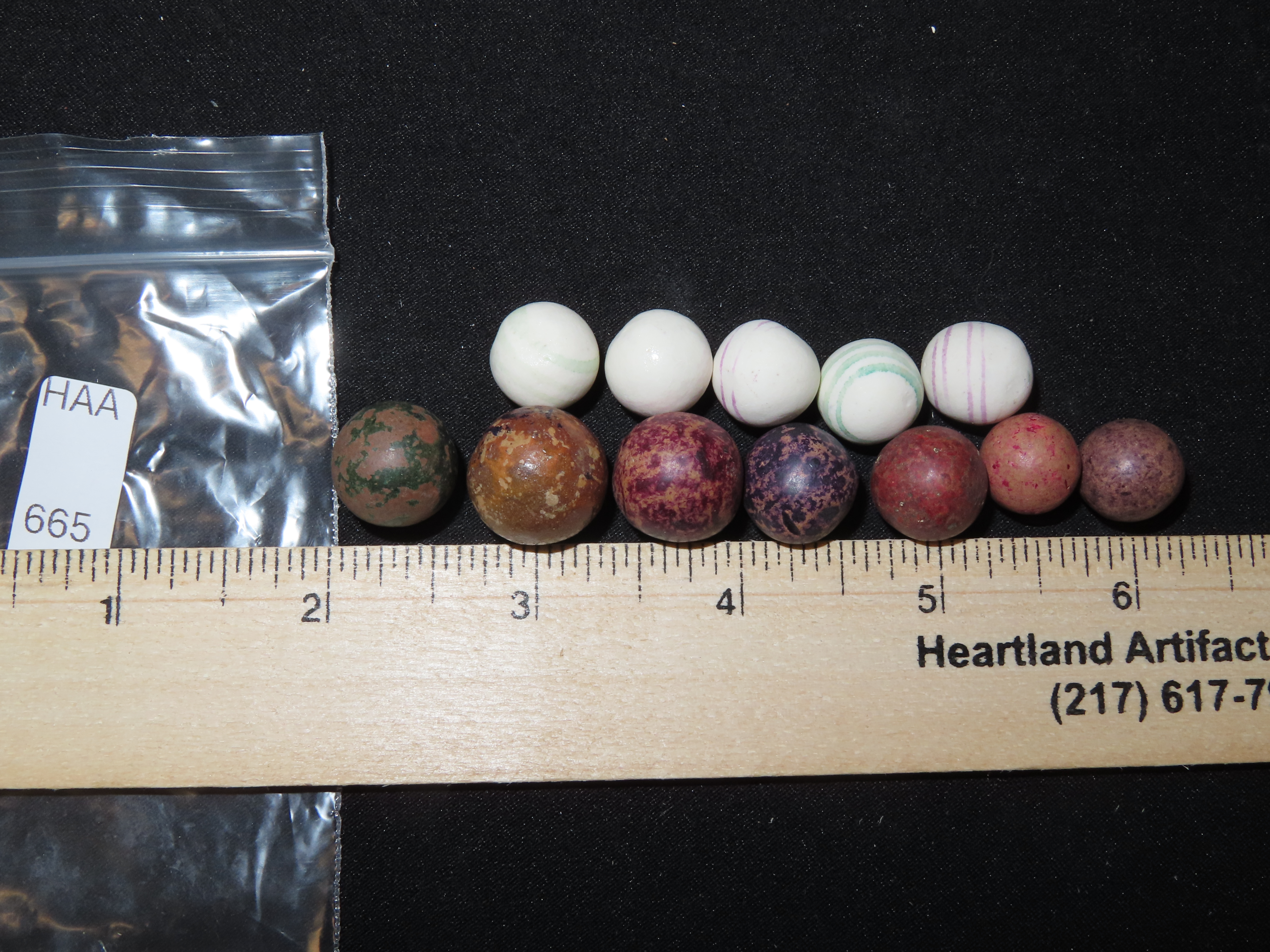 Lot of Civil War era Marbles found in Wayne County Tennessee.