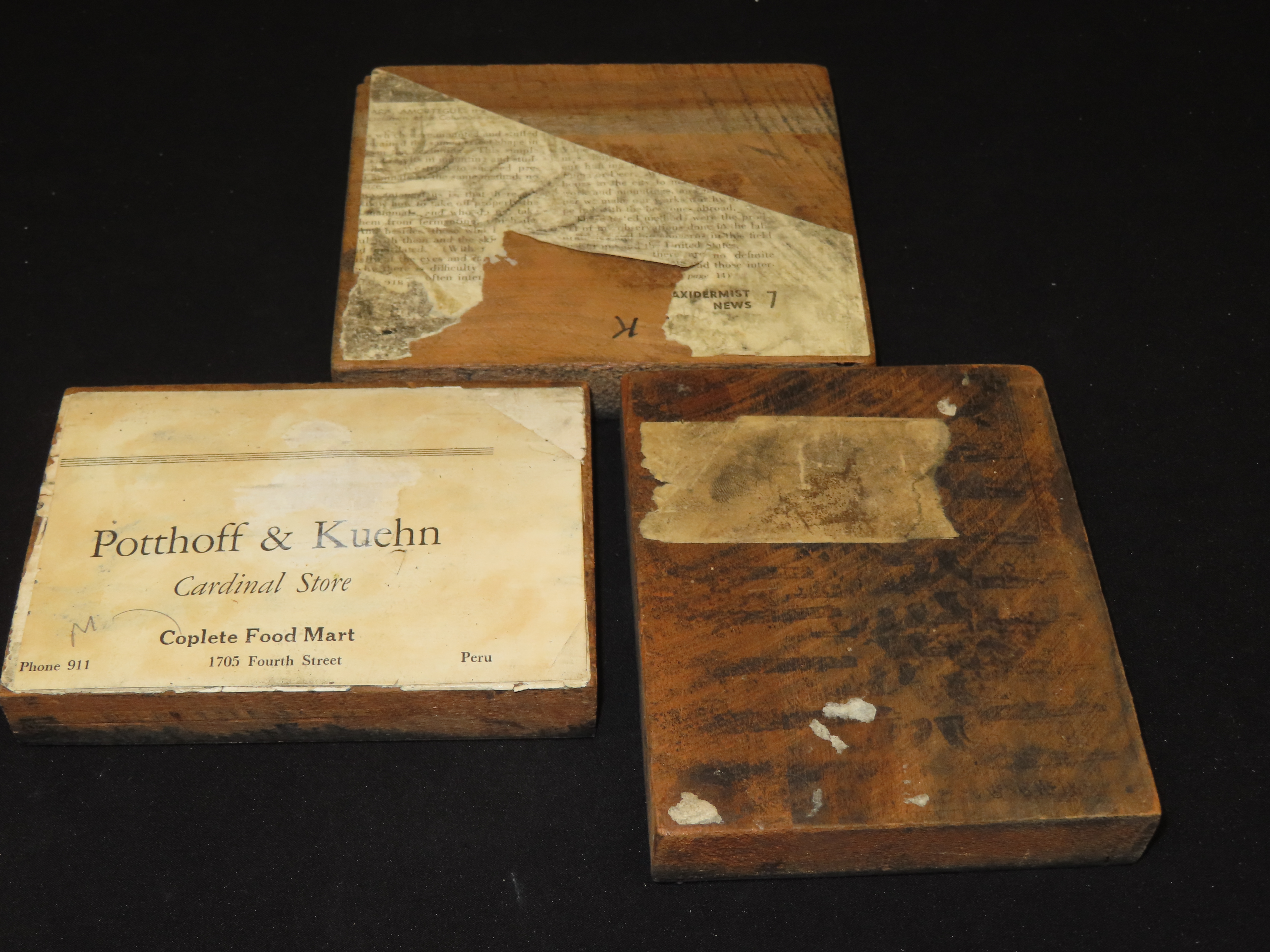Lot of Antique Copper Printing Plates with Guns, Pistols, Colts, Revolvers, etc. Used in Rev. Heike's Book on guns.
