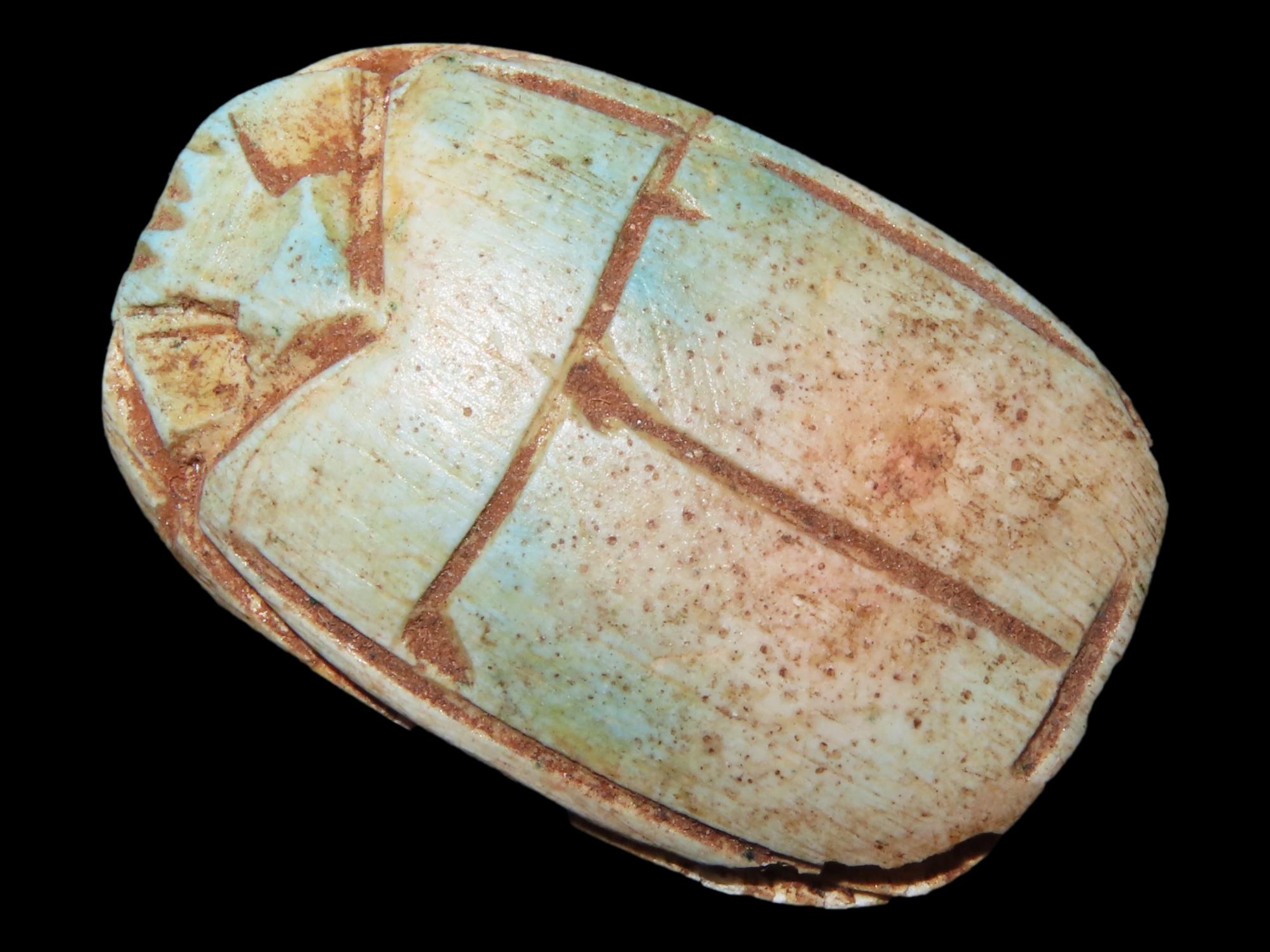 Nice Egyptian Scarab bead, 1085-730 BC, Nice Example with Great Patina