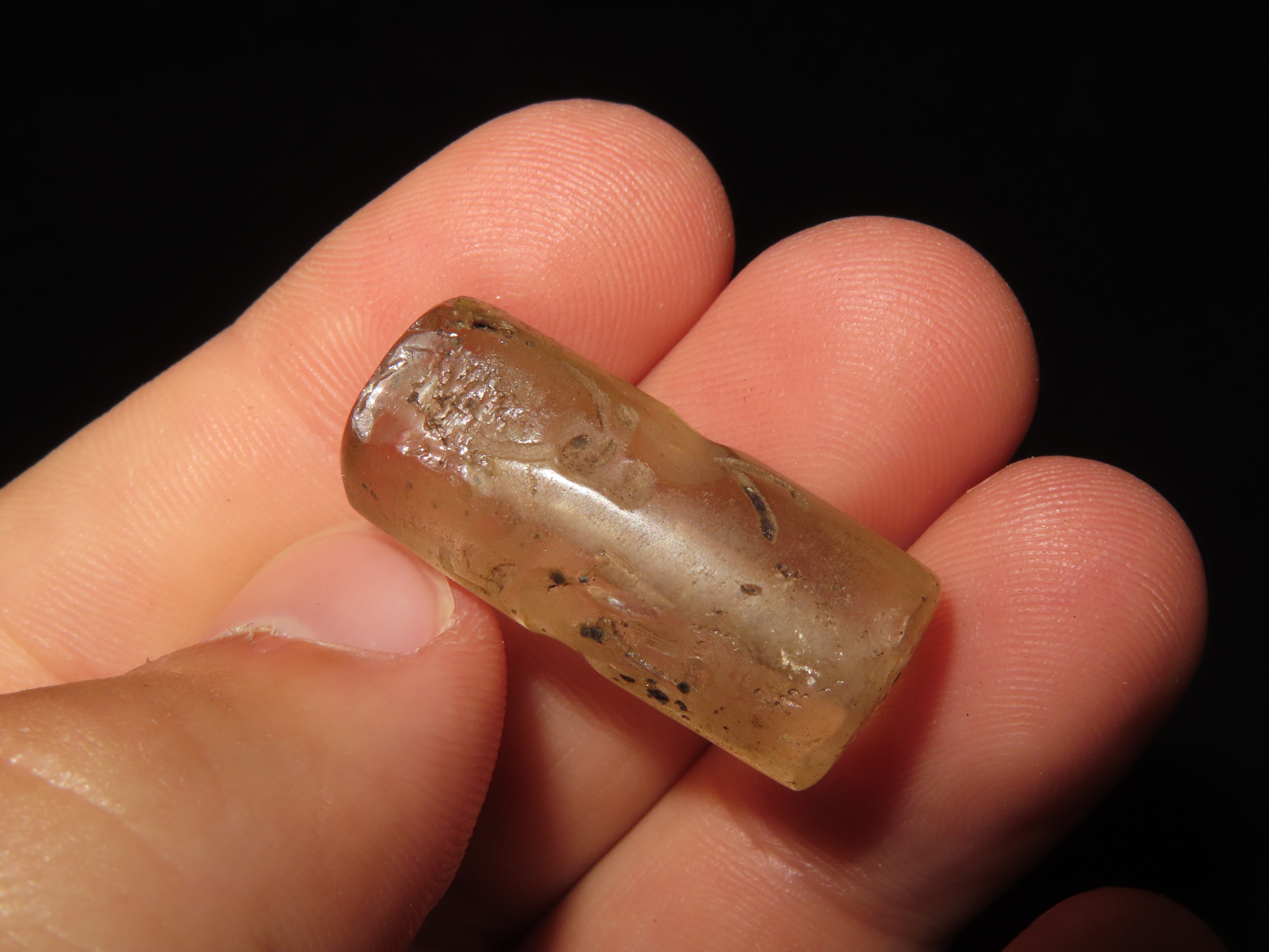 Ancient Roman Viking Engraved Intaglio Seal Bead