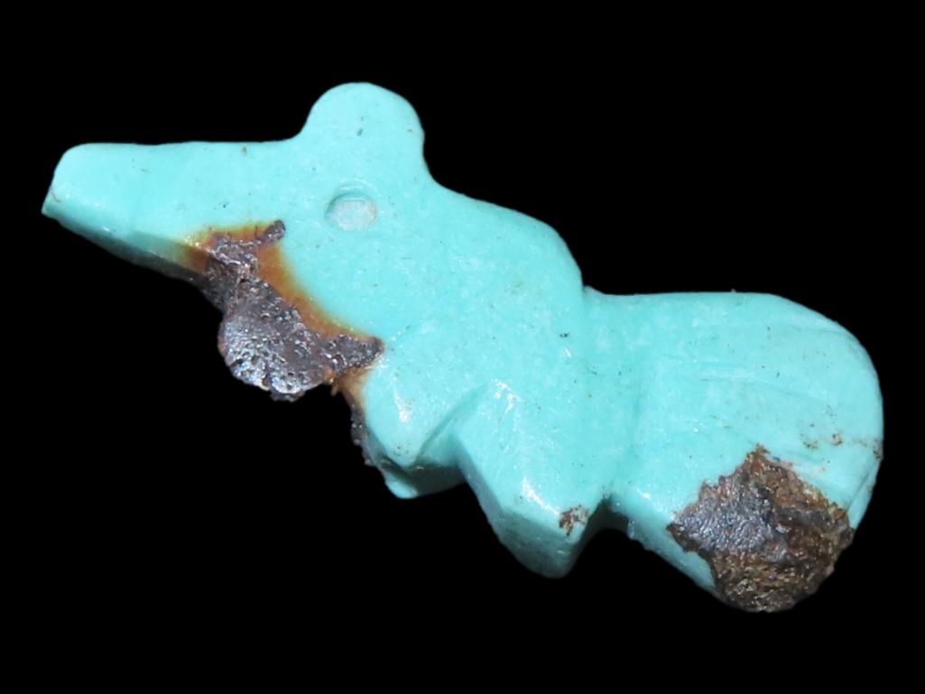Nice Turquoise Zuni Fetish Animal Effigy Bead, Great Example