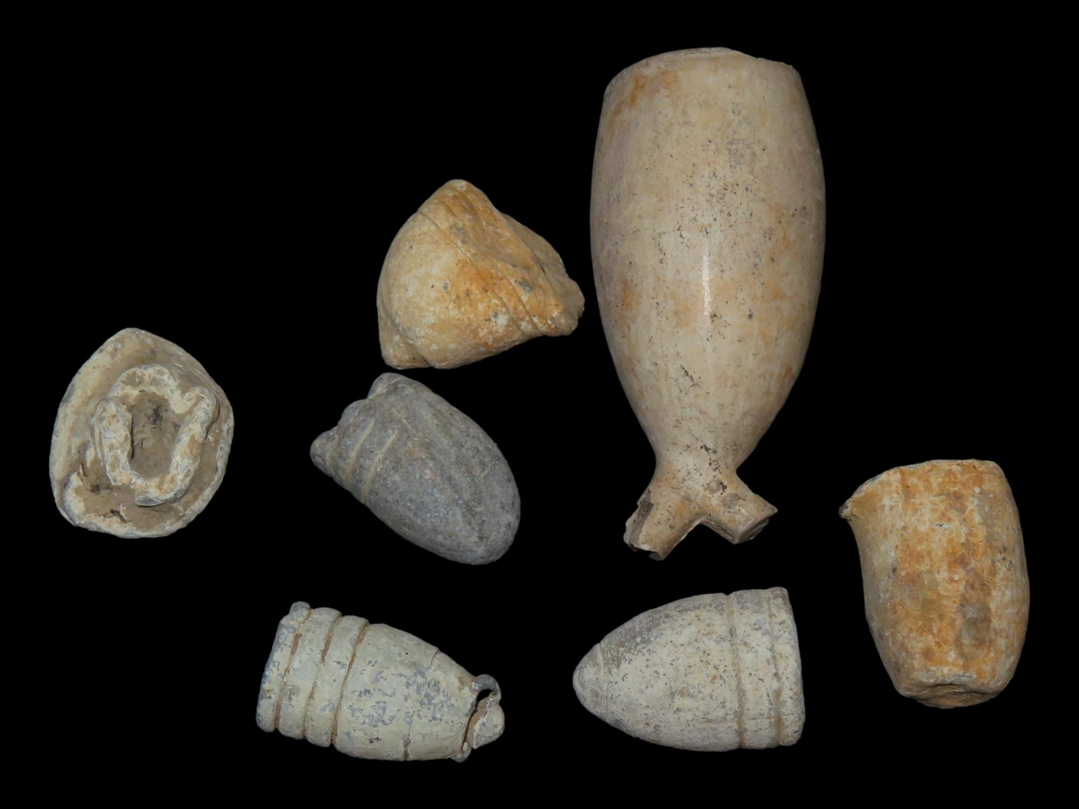 Lot of Civil War Bullets, Minie Balls, 3-Ringers, Trade Pipe, all found in Wayne County Tennessee