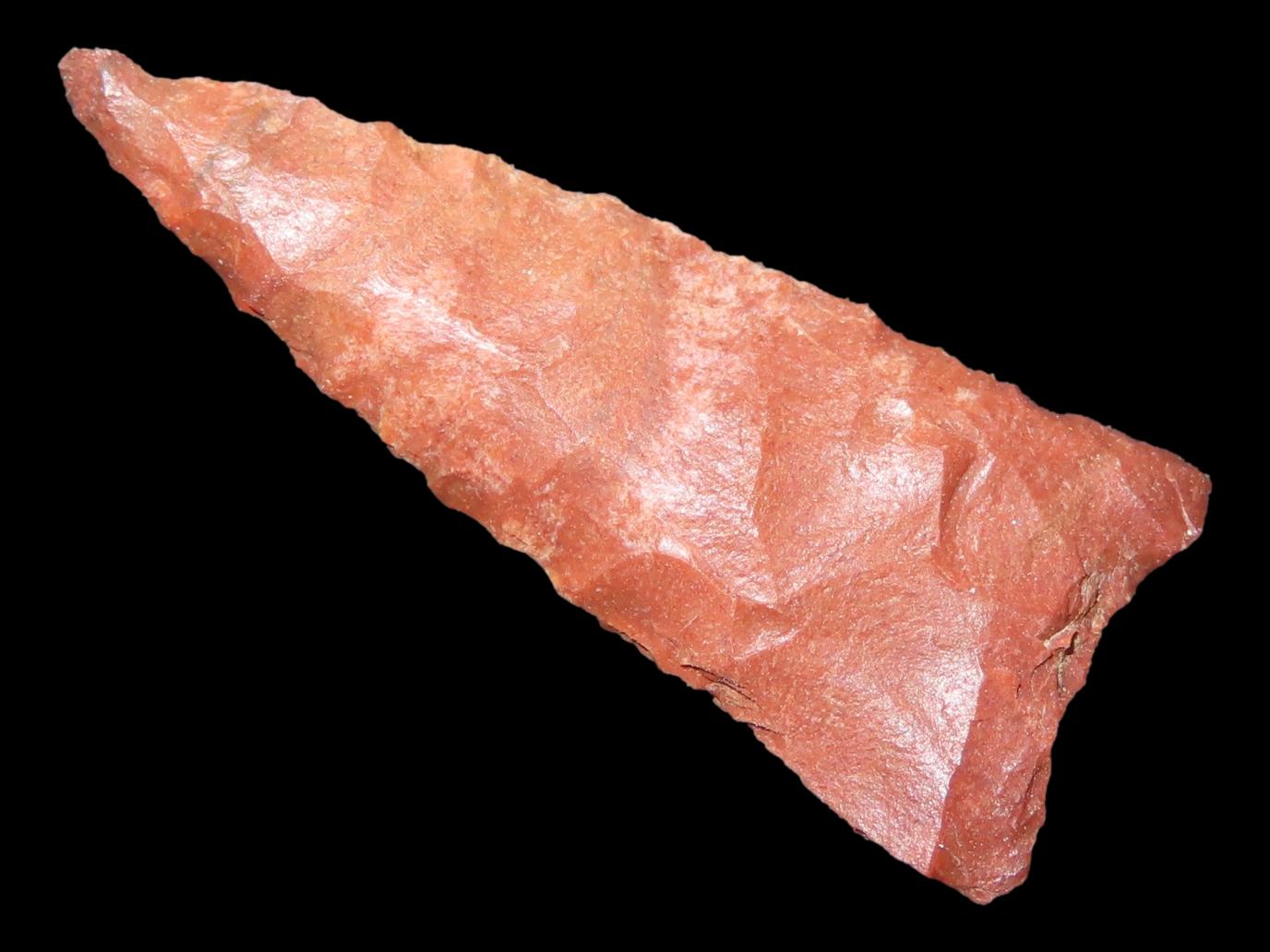 Horse Creek Chert Hamilton Triangle found in Hardin Co. Tennessee. Indian Arrowhead, Artifact