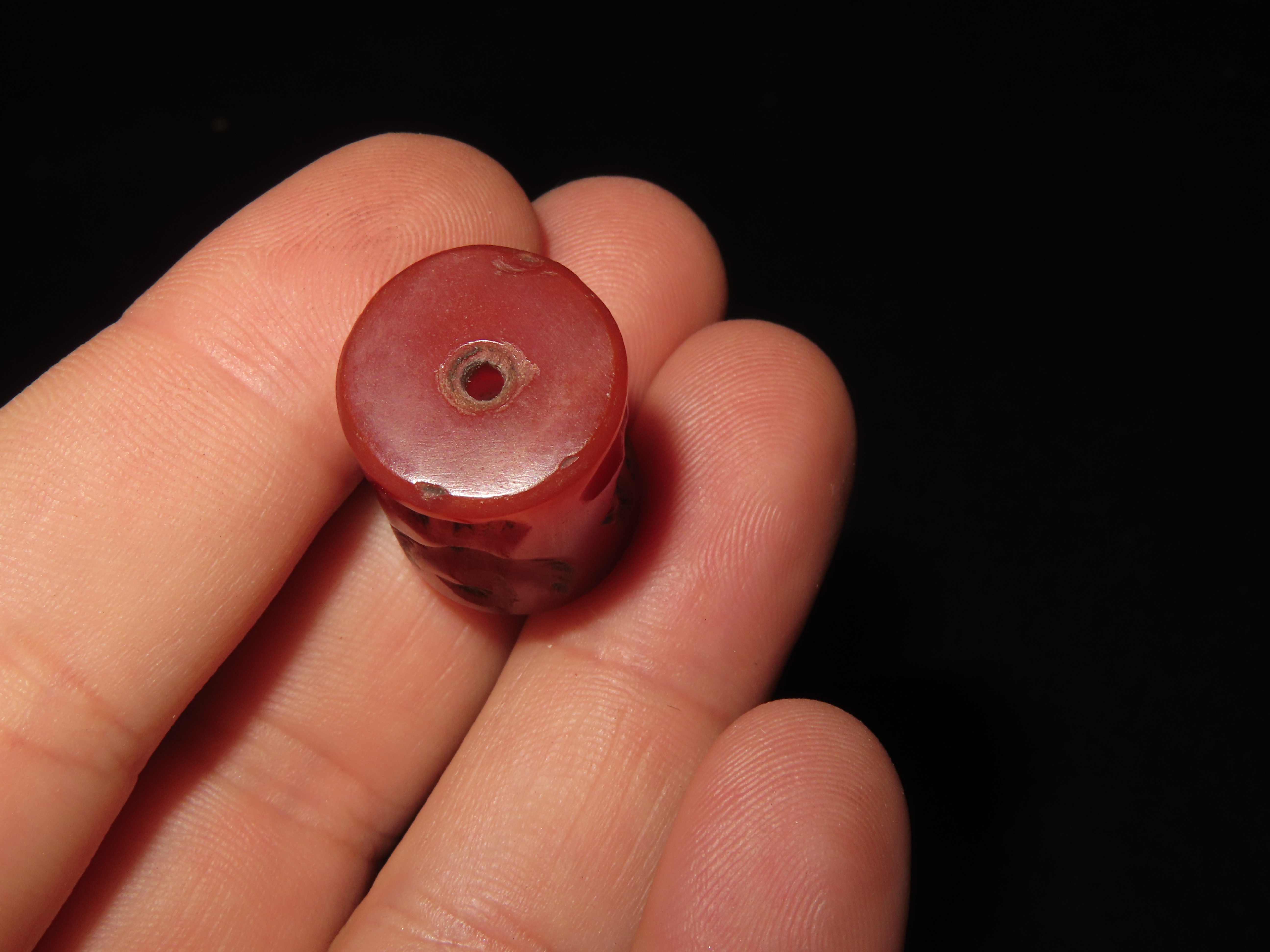 Ancient Roman Viking Engraved Intaglio Seal Bead