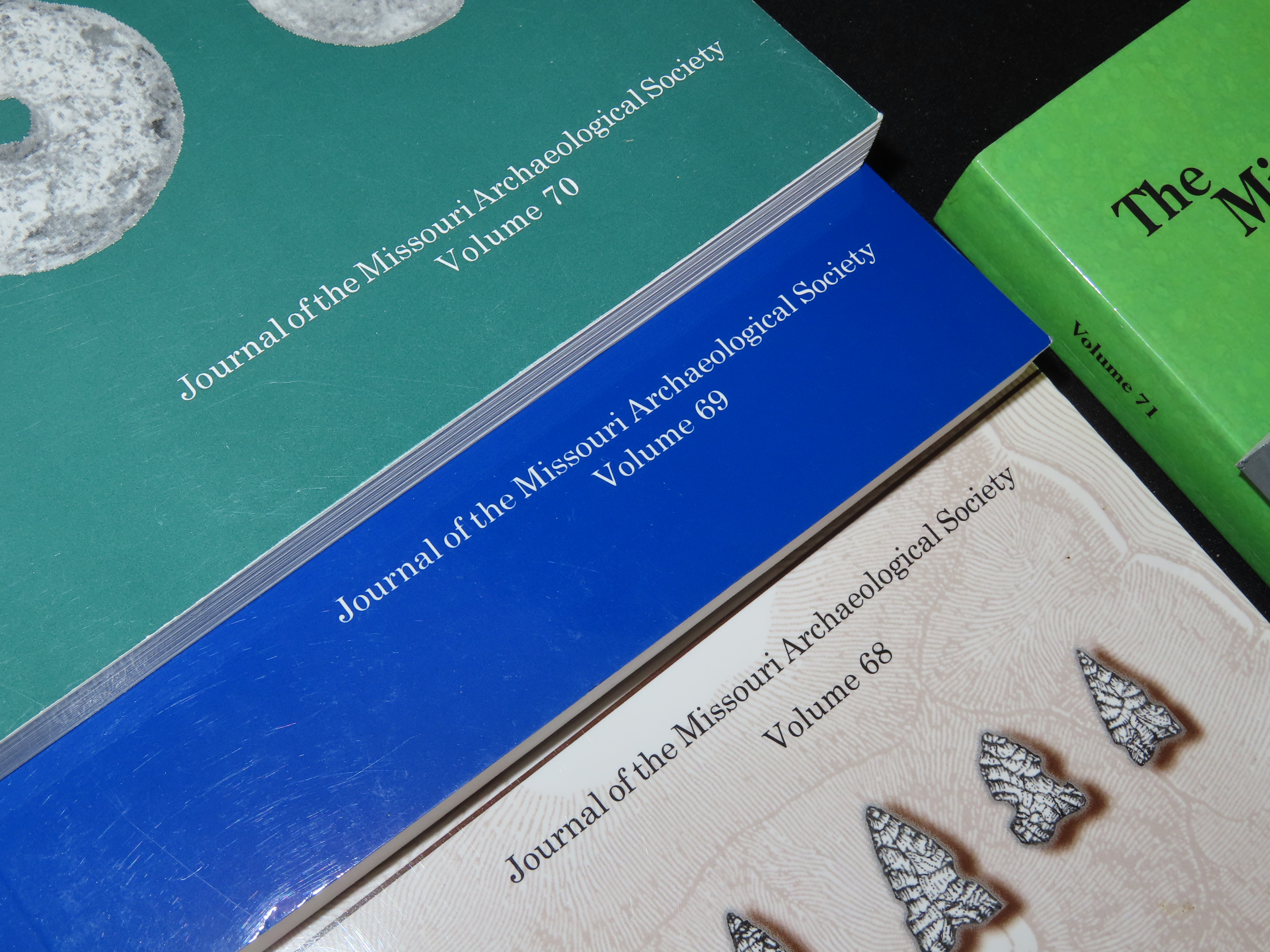 Lot of 6 Missouri Archaeologist. Full of Pics & Articles on all kinds of Artifacts & Sites. 2007-2012, Only one issue printed per year on th