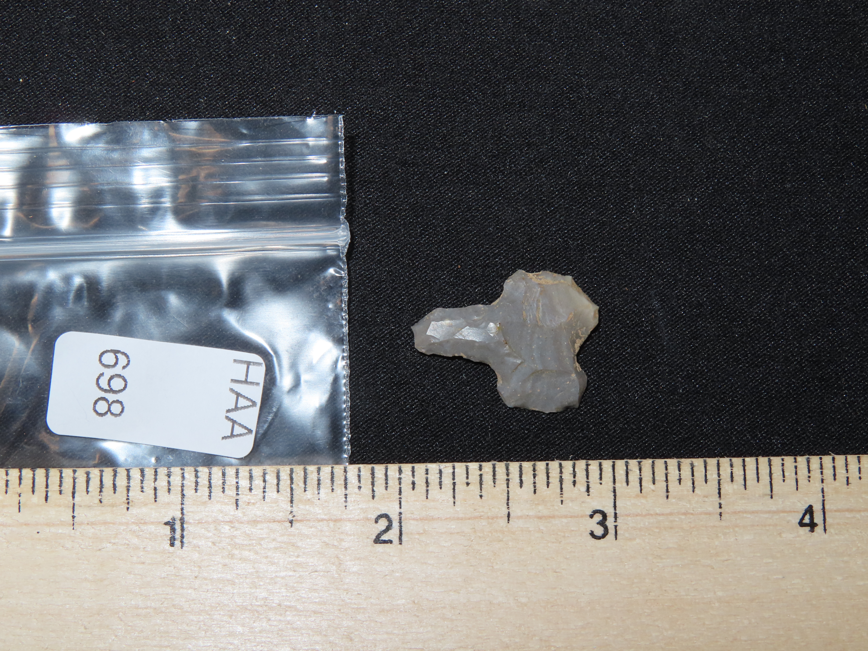 Mini Paleo Clovis / Folsom Micro Drill found in Graves County Kentucky. Triple fluted on one side.