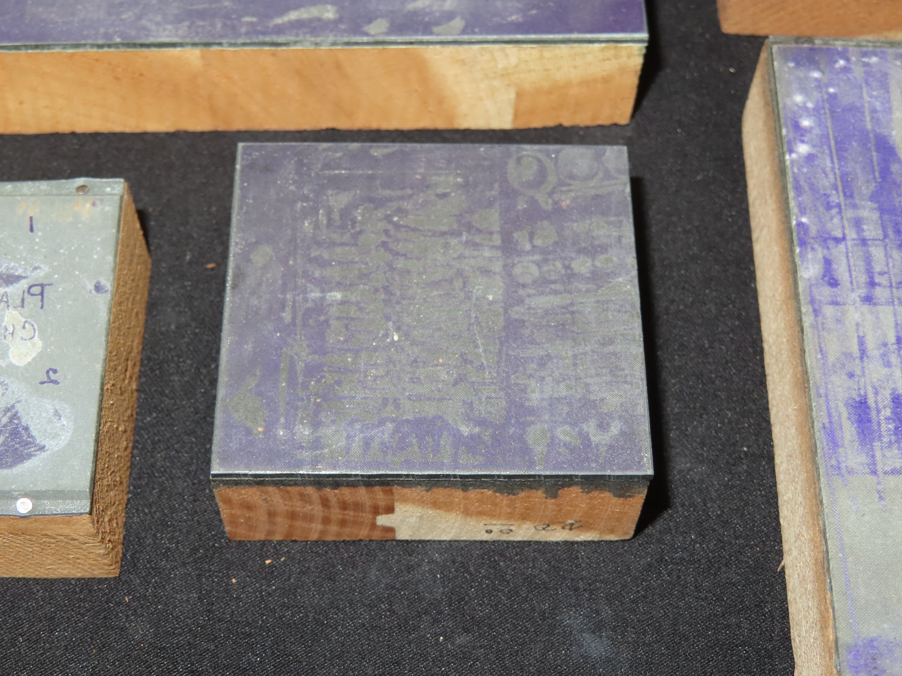 Lot of 6 Antique Printing Plates with Guns, Rifles, Army, Navy, etc. Used in Rev. Heike's Book on guns.
