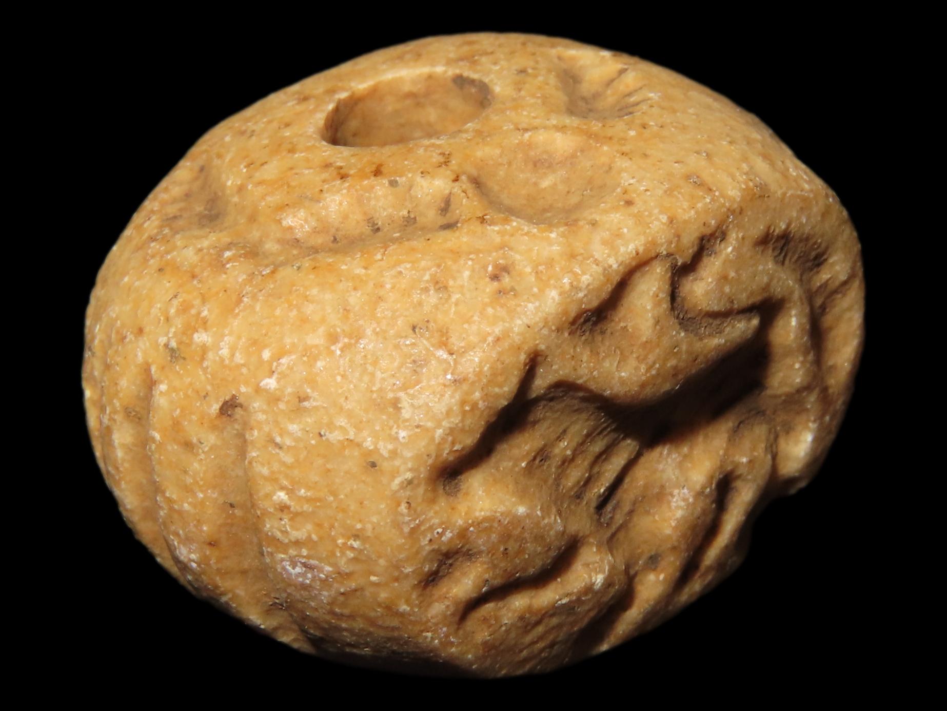 Ancient Roman Viking Engraved Intaglio Seal Bead