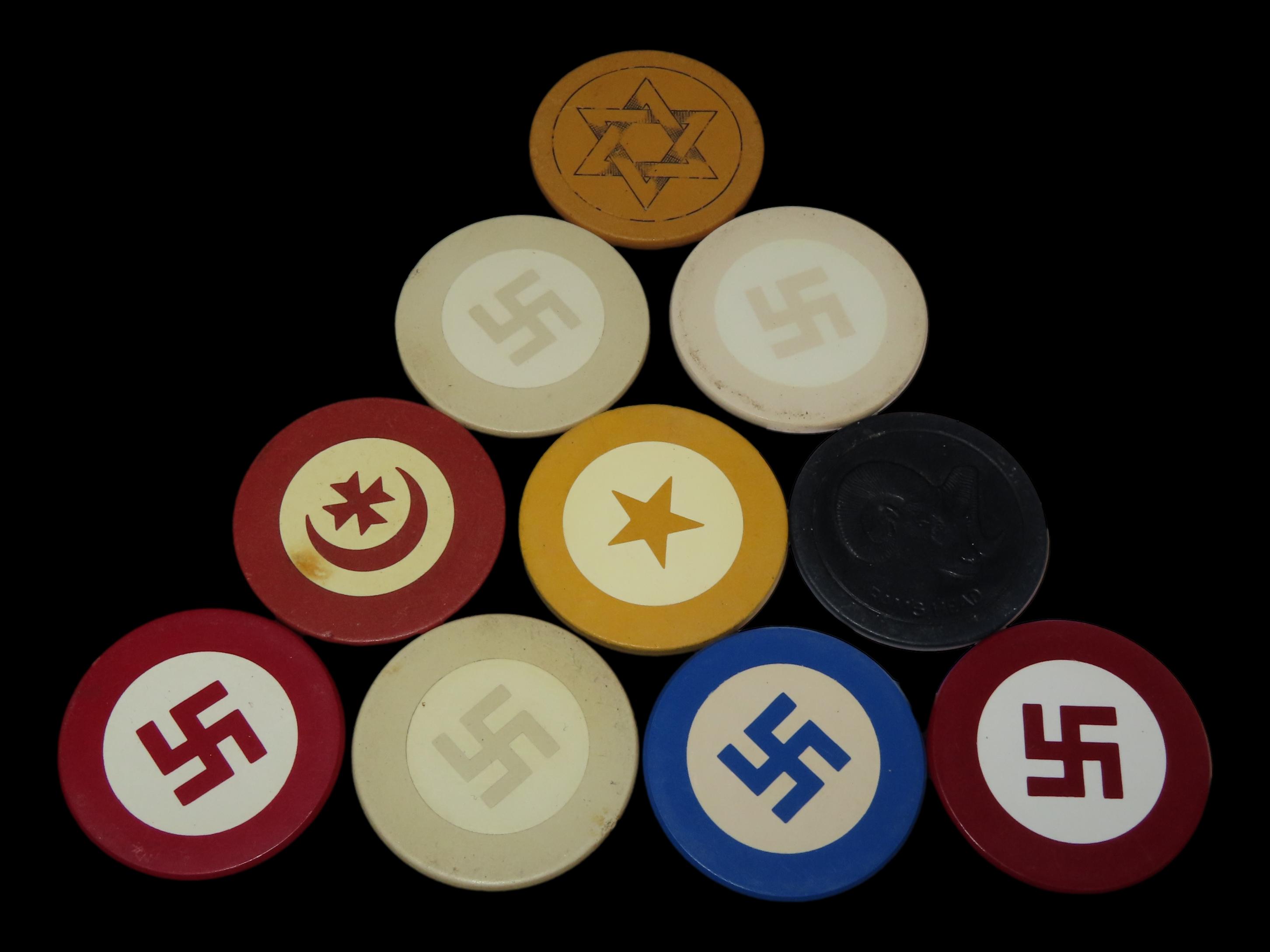 Lot of Vintage Wild West Poker Chips, Old Western Saloon Gambling Chips.