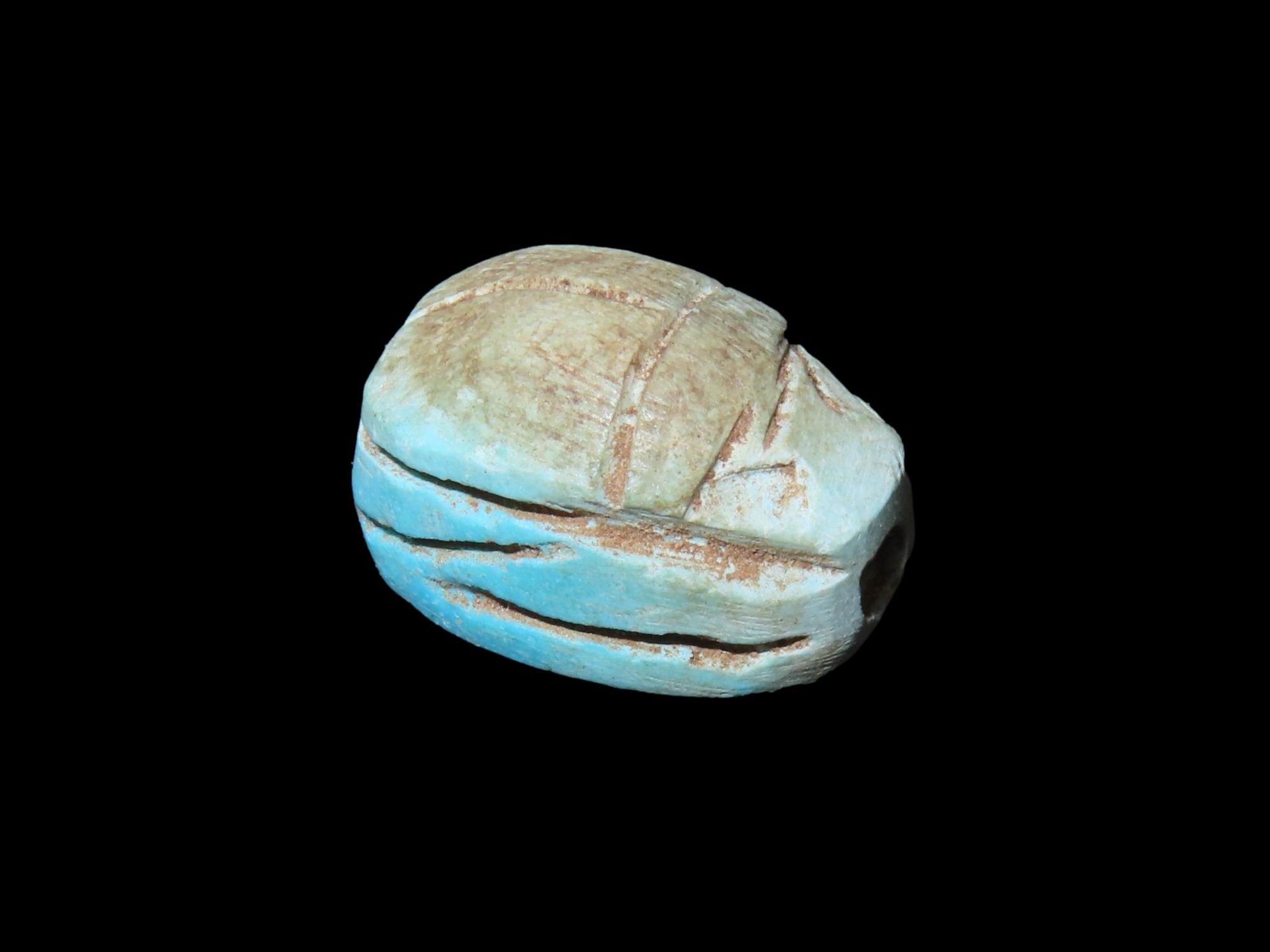 Nice Egyptian Scarab Bead, 1085-730 BC, Nice Example with Great Patina
