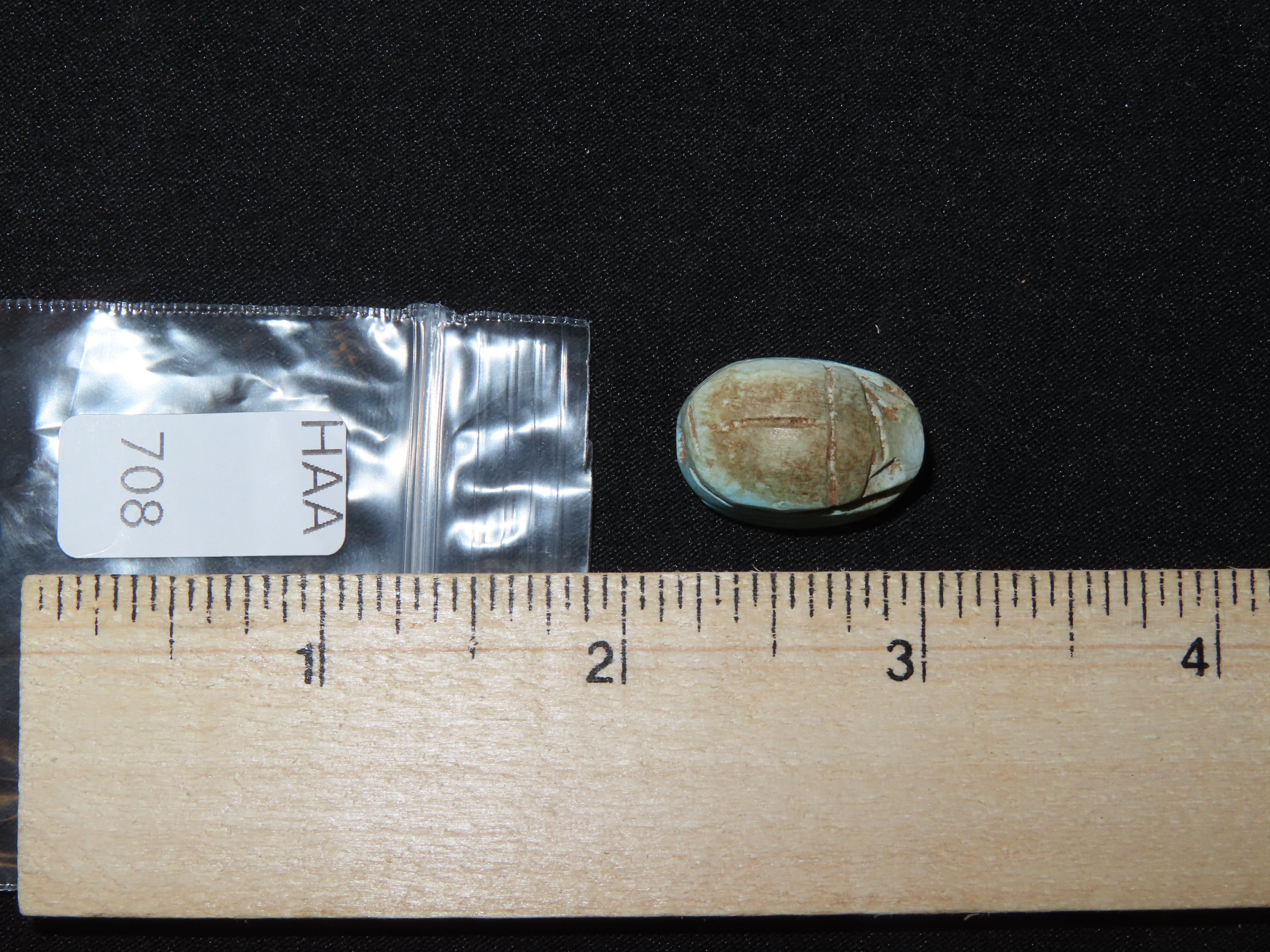 Nice Egyptian Scarab Bead, 1085-730 BC, Nice Example with Great Patina