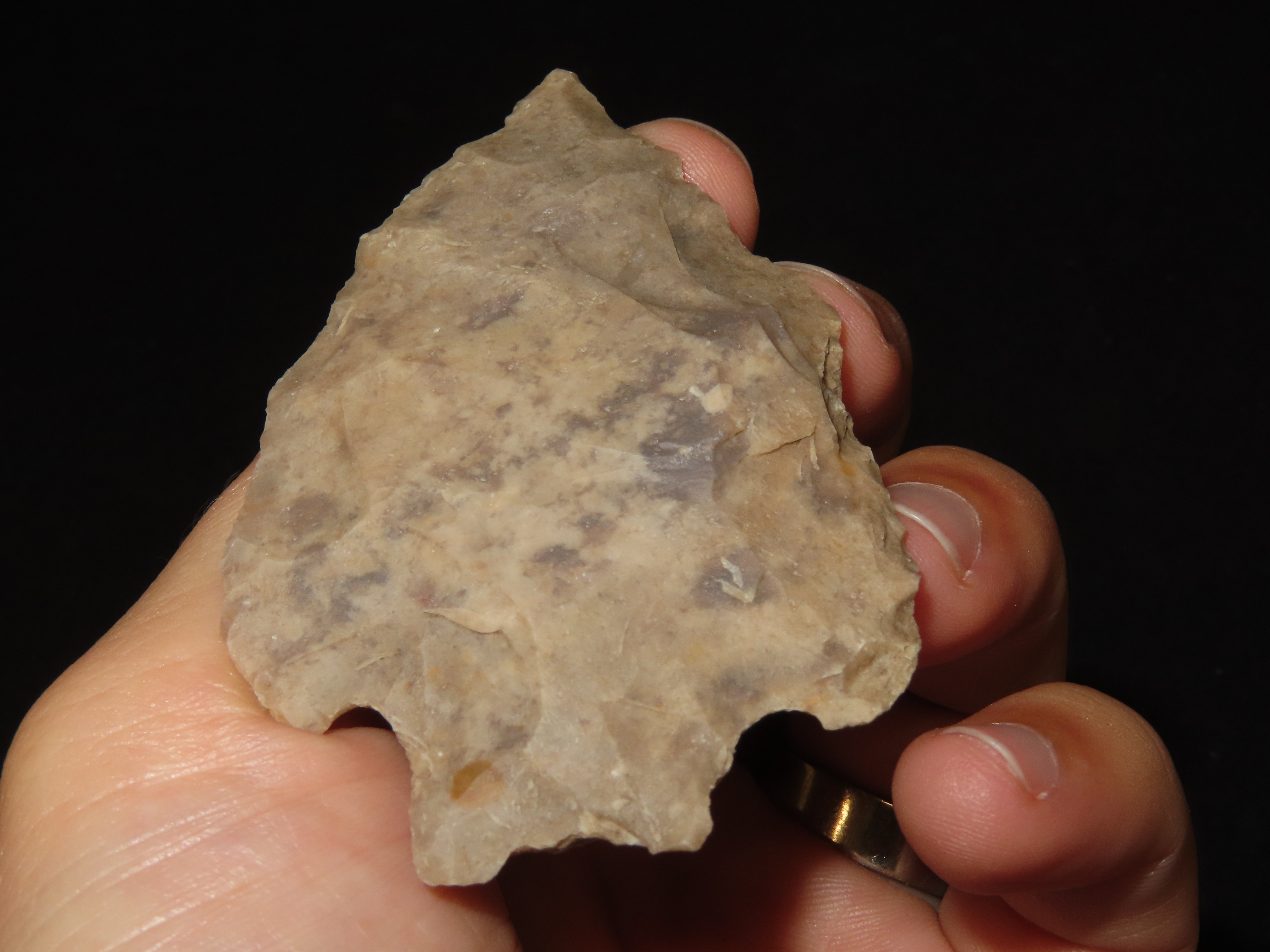 3 1/8" Texas Pedernales / Perd found in Bandera County TX. Colorful Example!
