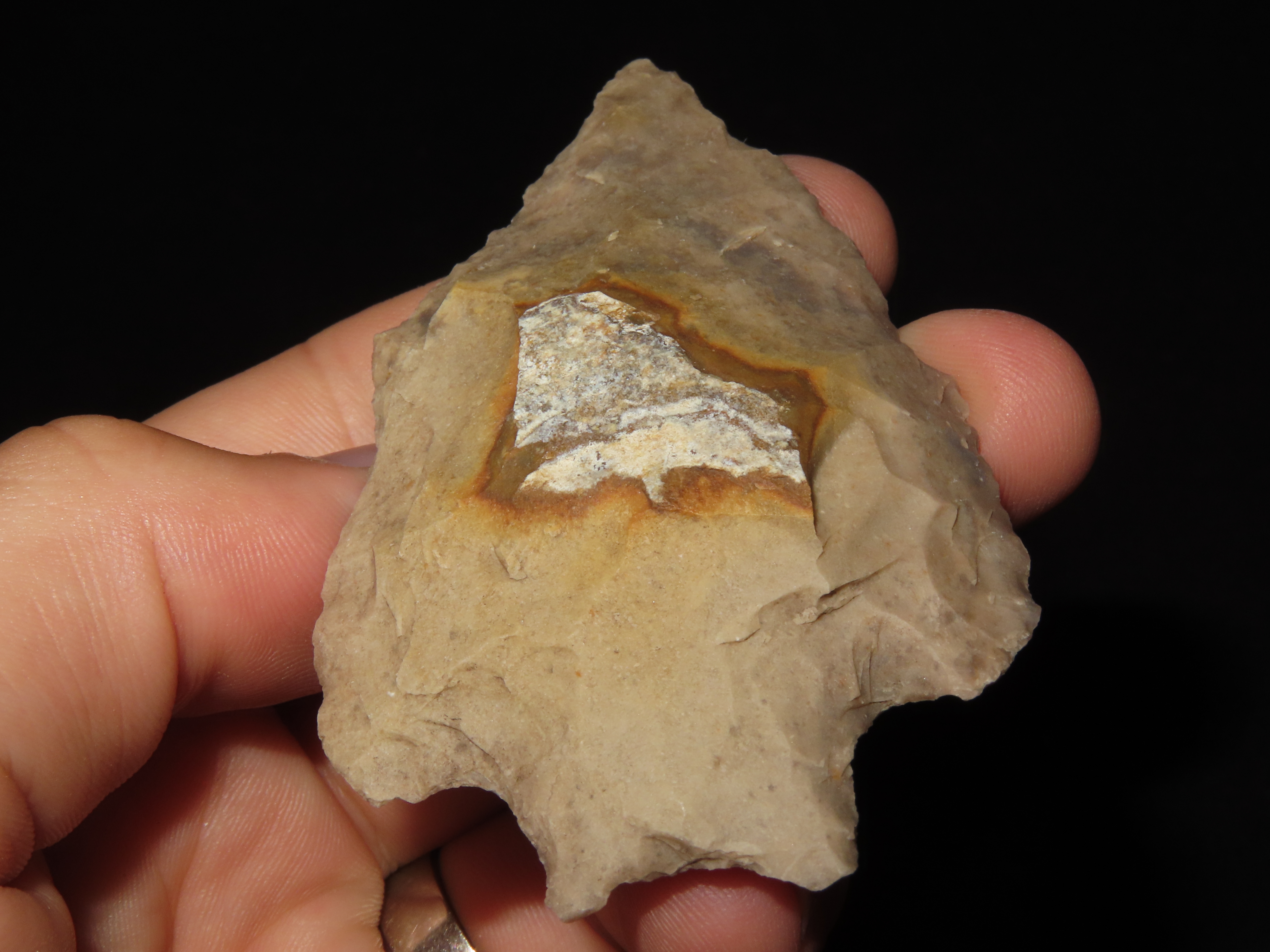 3 1/8" Texas Pedernales / Perd found in Bandera County TX. Colorful Example!