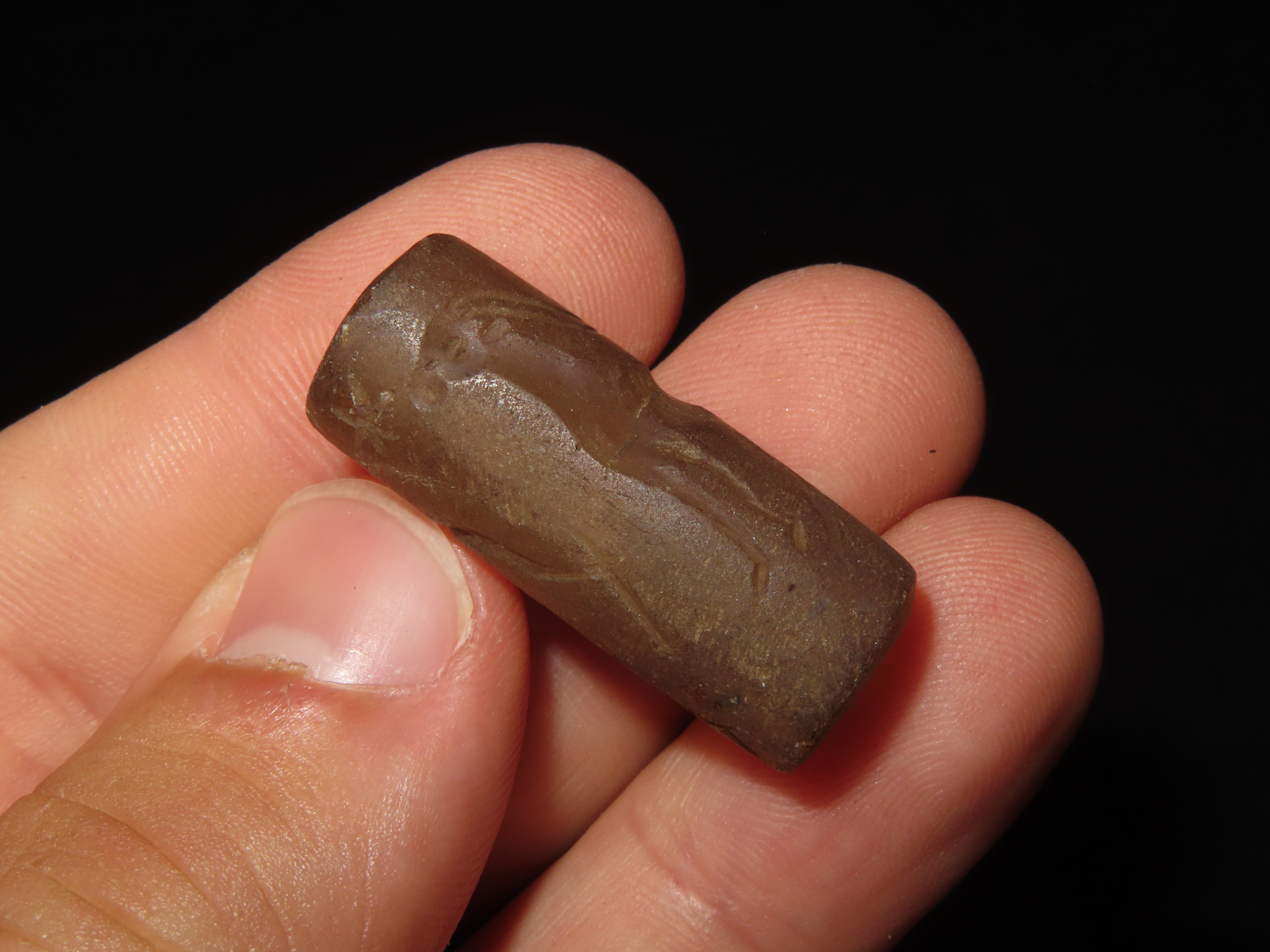 Ancient Roman Viking Engraved Intaglio Seal Bead