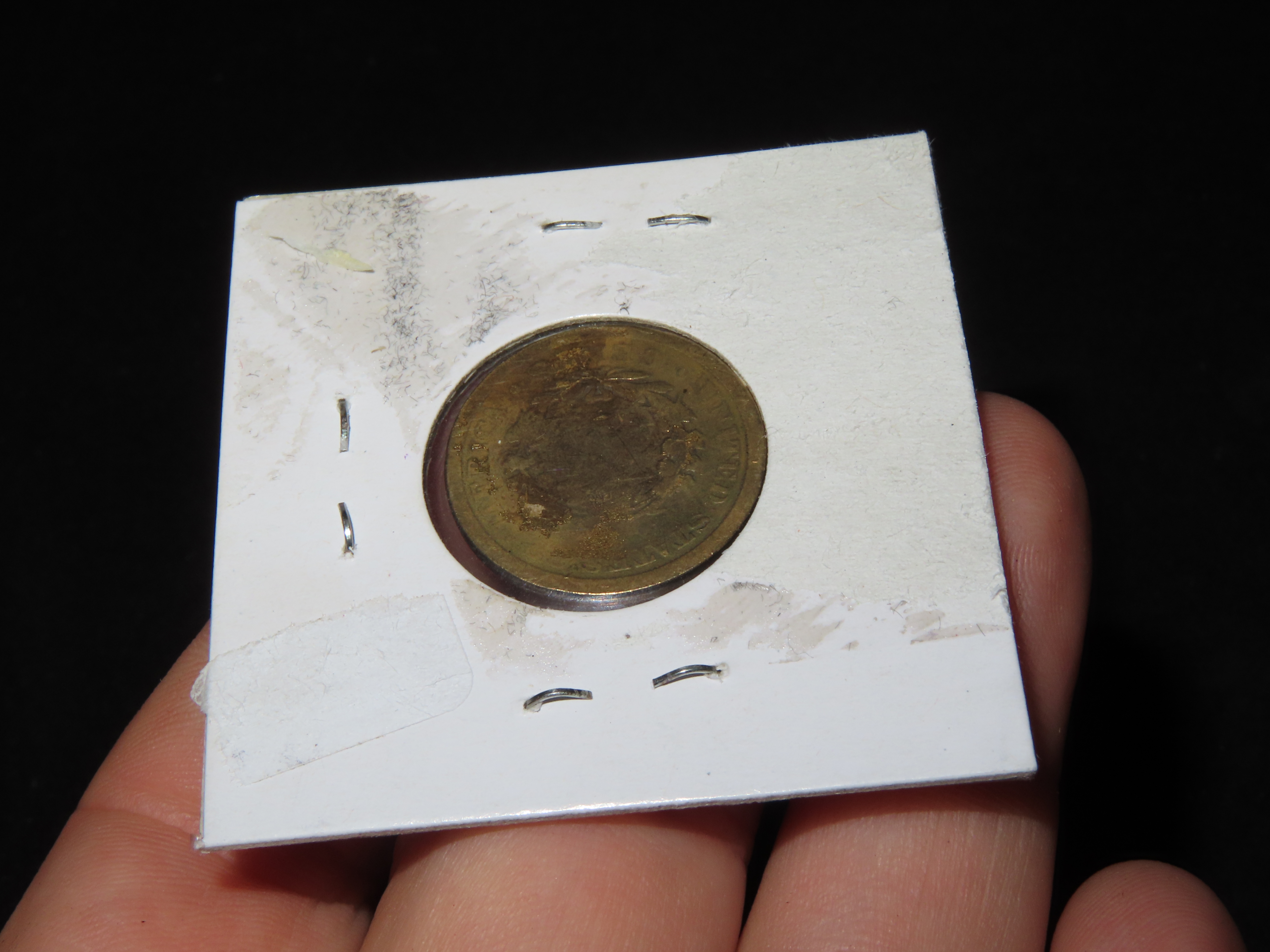 Rare 1903 Gold Plated "Rackateer" Nickel, These were Plated back in the early 1900's to try to pass off as a $5 Gold Coin, as they were of s