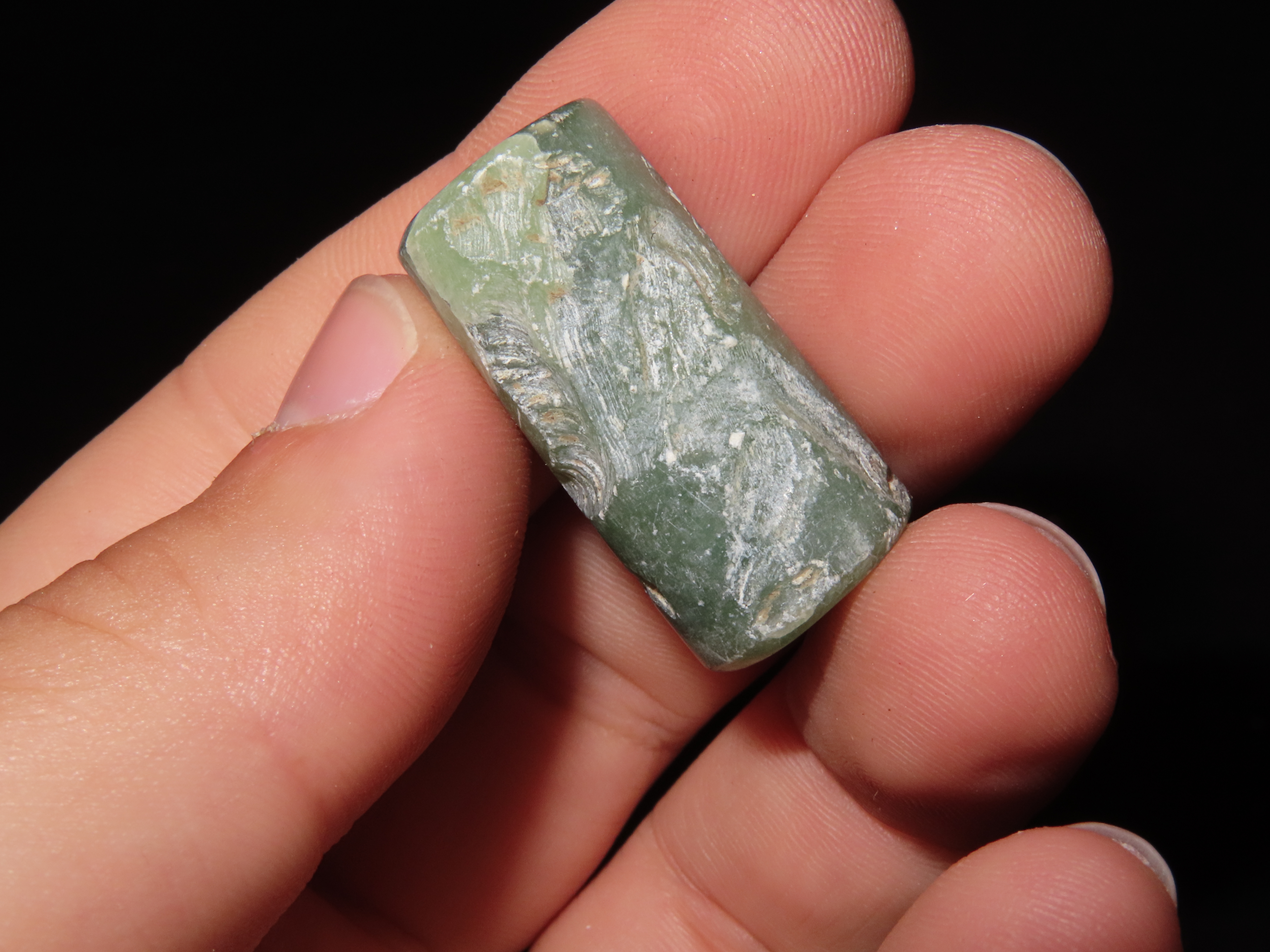 Ancient Roman Viking Engraved Intaglio Seal Bead