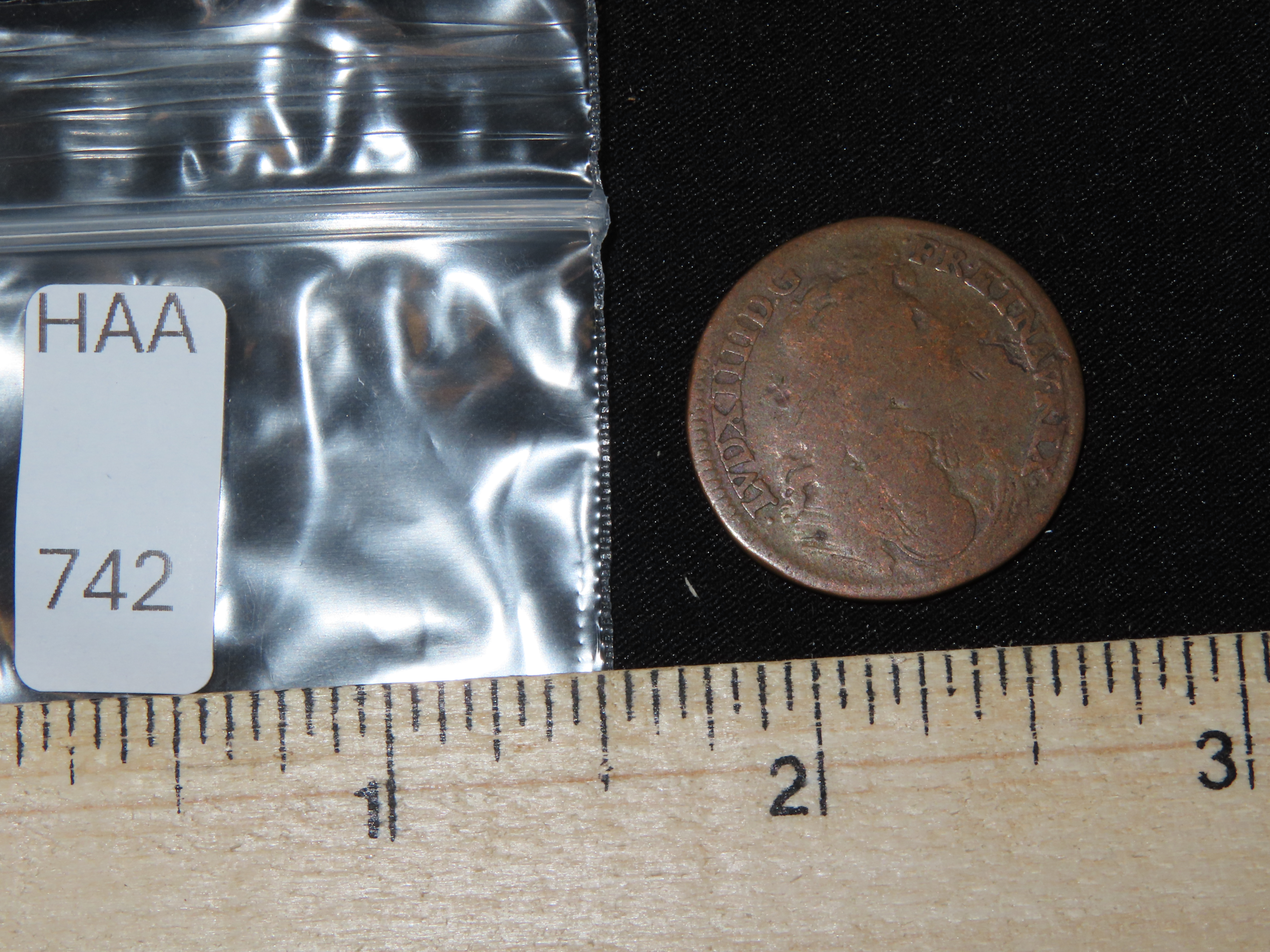 1676 Dated Colonial Era Coin, About the size of a Quarter, Great Early Over 300 Year Old Coin!