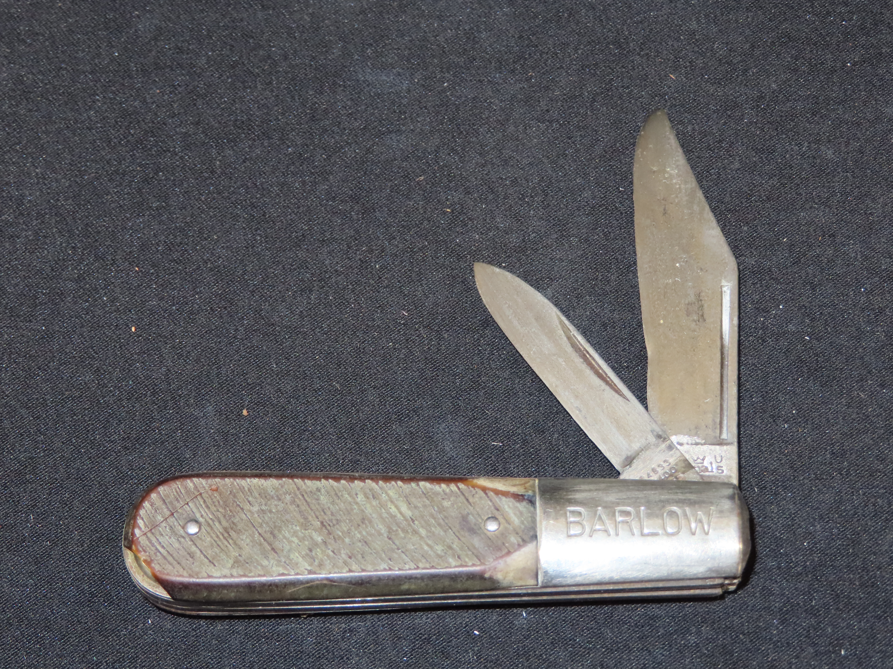 Vintage Barlow Dual Blade Pocket Knife. Imperial.