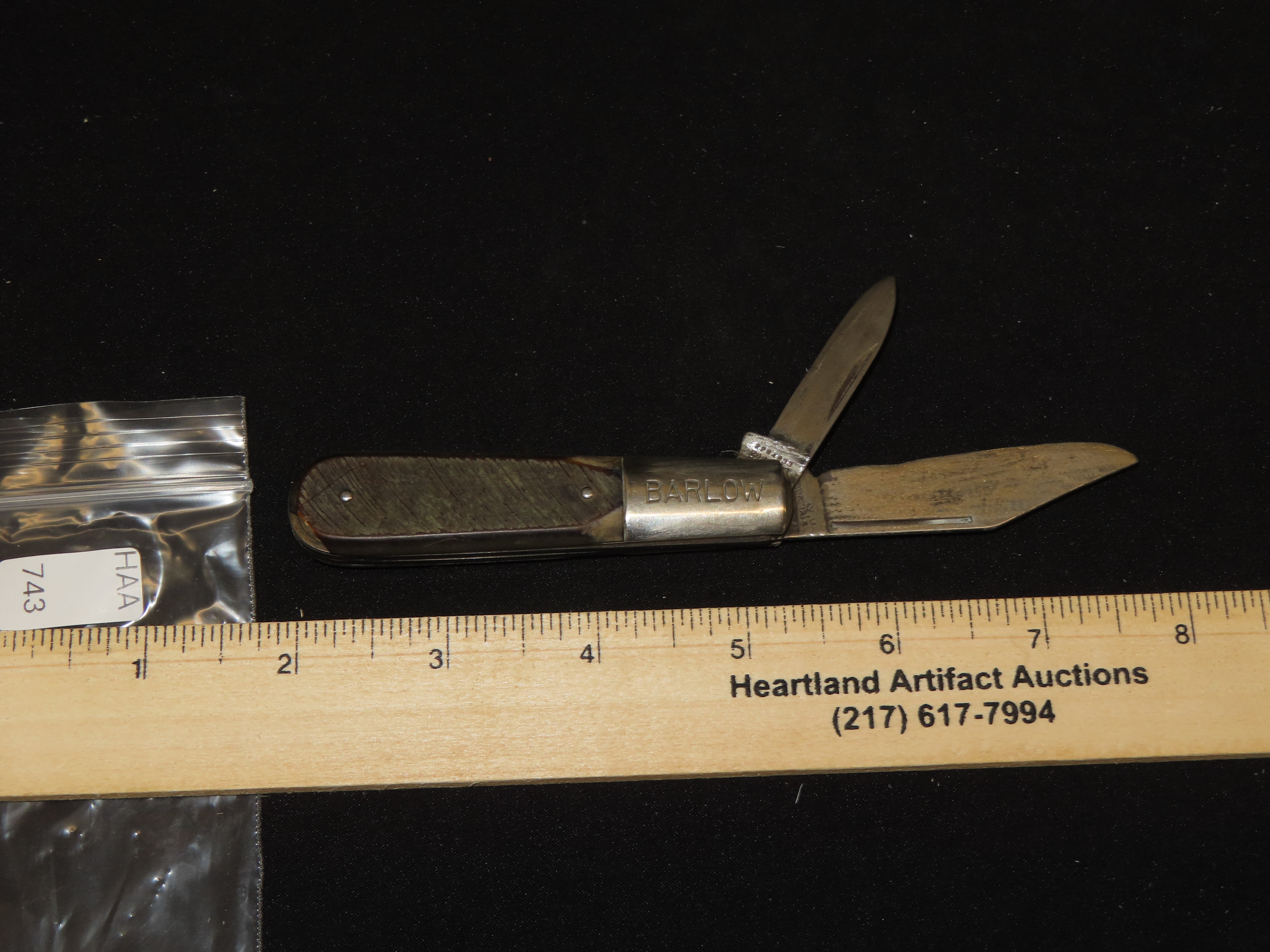 Vintage Barlow Dual Blade Pocket Knife. Imperial.
