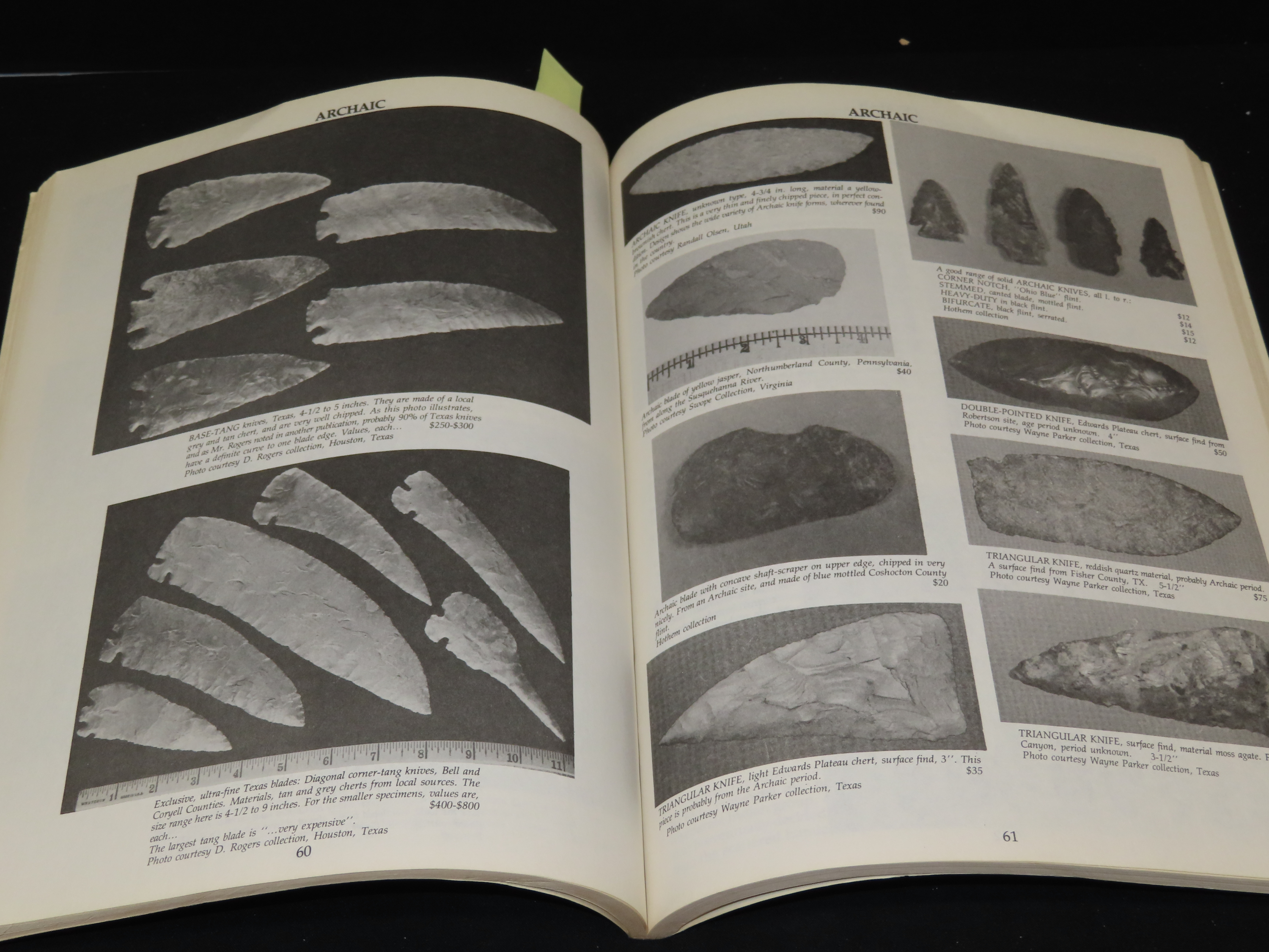 COLLECTING INDIAN KNIVES, IDENTIFICATION & VALUES, 152 PAGES FULL OF ARROWHEADS & BLADES, PALEO TO MISSISSIPPIAN & HISTORIC
