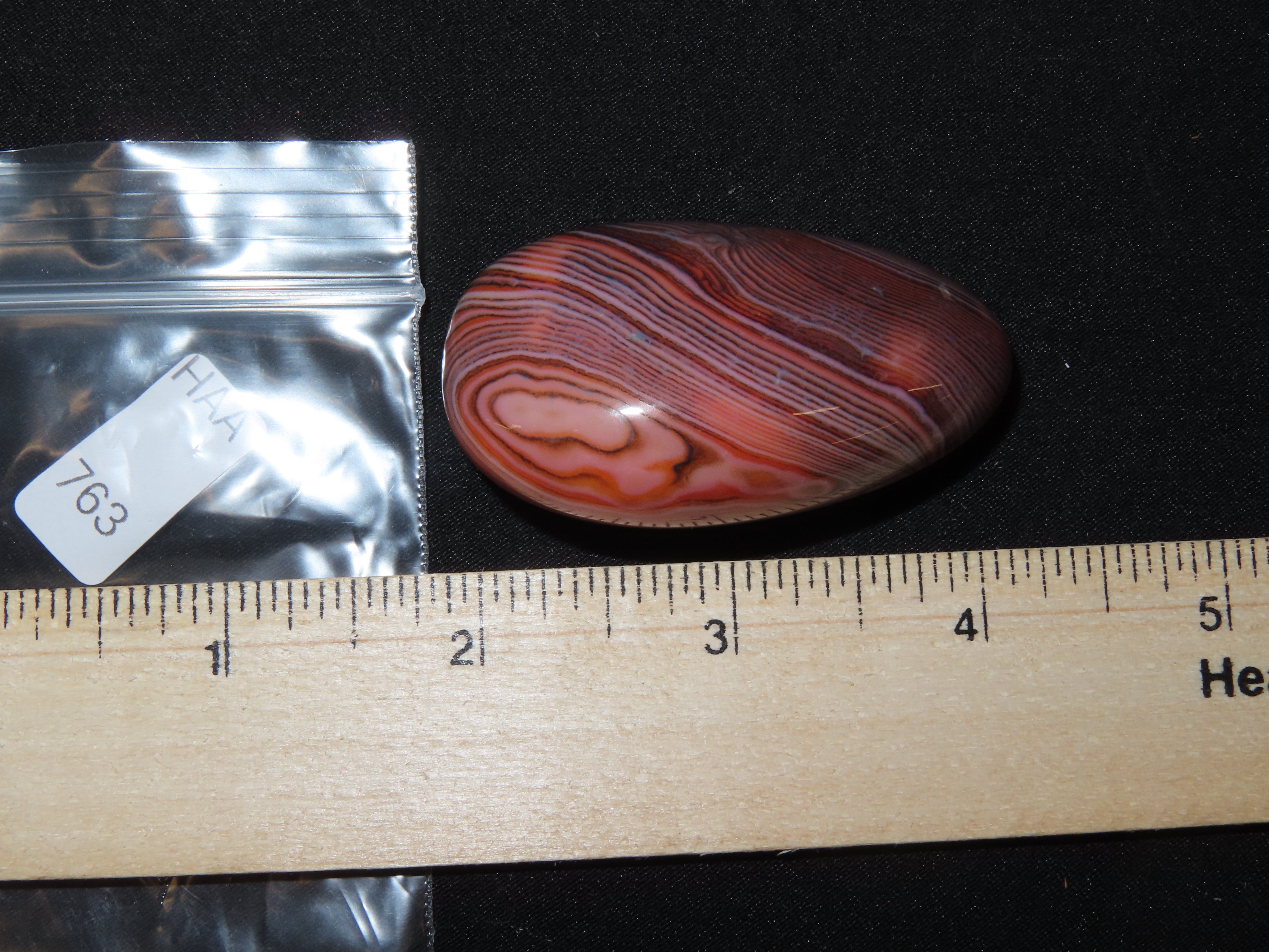 Colorful Polished Banded Lace Agate. Incredible Colors. Nice large example. Fully Polished.