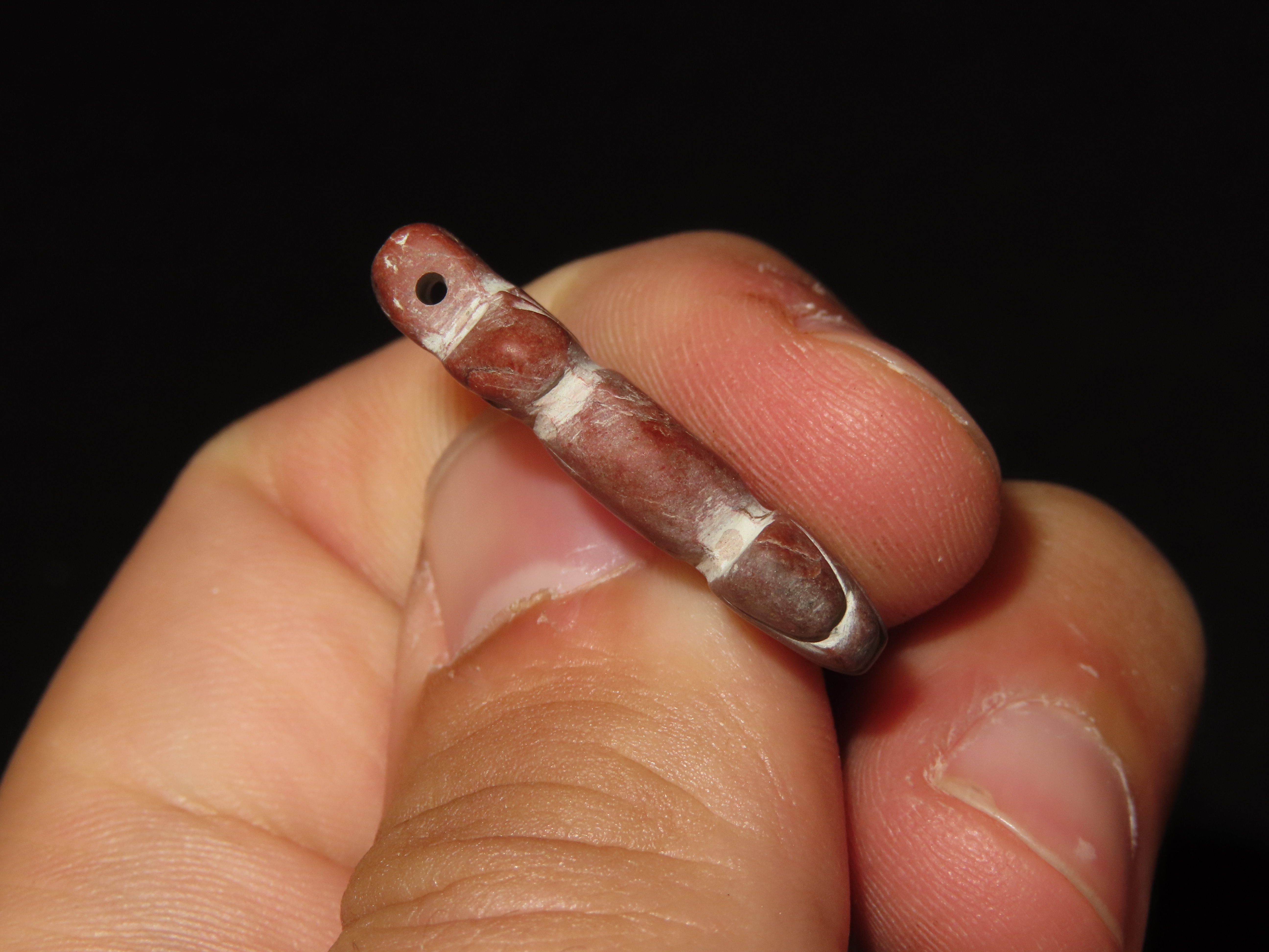 Nice Egyptian Red Stone / Jasper Amulet, Effigy Pendant, 1550-332BC. Great Example