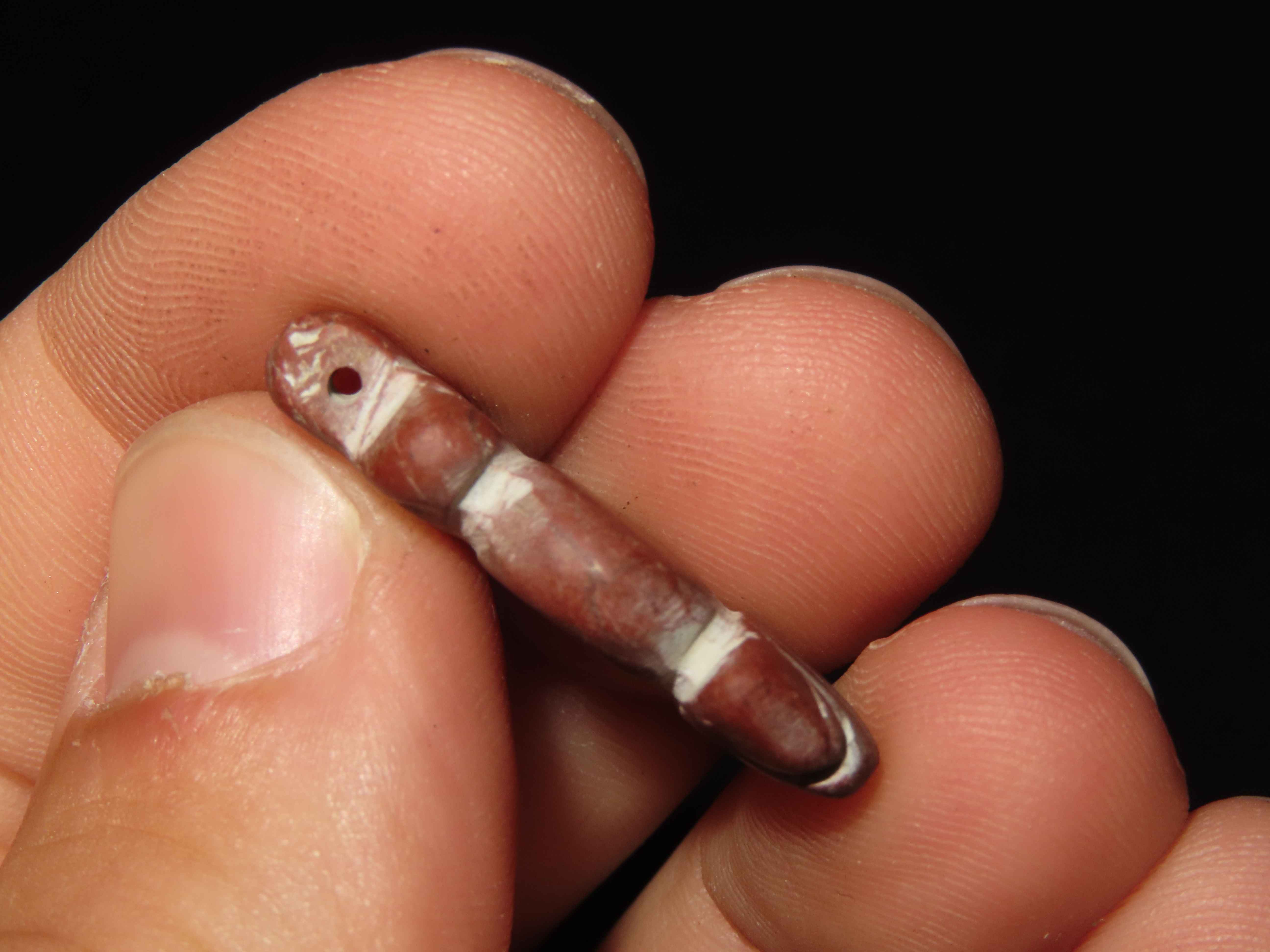 Nice Egyptian Red Stone / Jasper Amulet, Effigy Pendant, 1550-332BC. Great Example