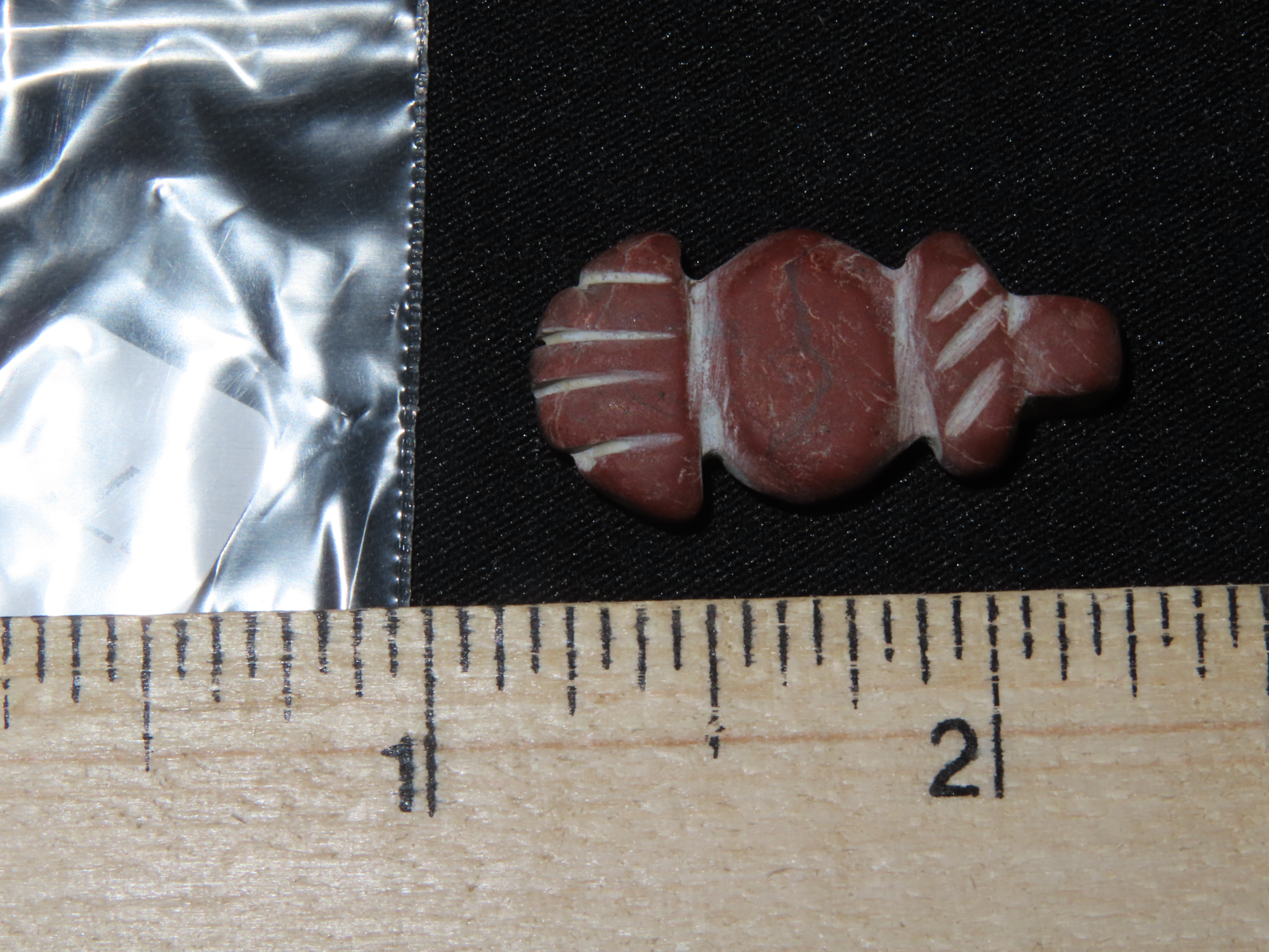 Nice Egyptian Red Stone / Jasper Amulet, Effigy Pendant, 1550-332BC. Great Example